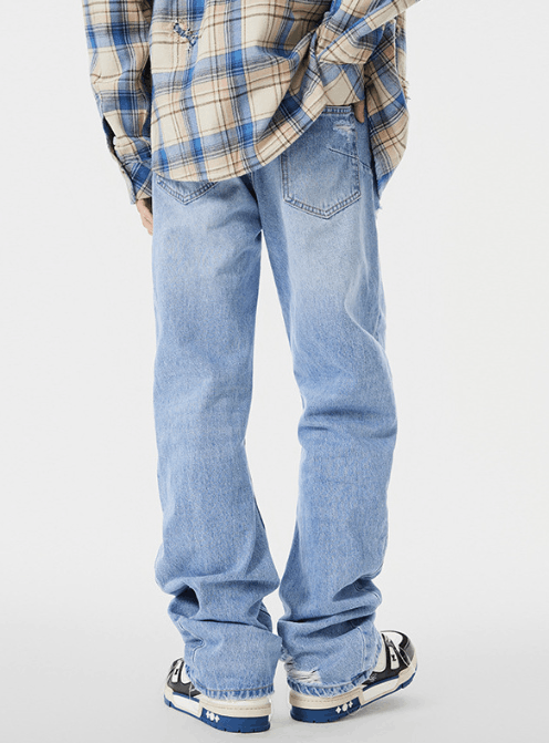 Japanese Brand American street trendy distressed washed ripped jeans Size US 32 / EU 48 - 2 Thumbnail