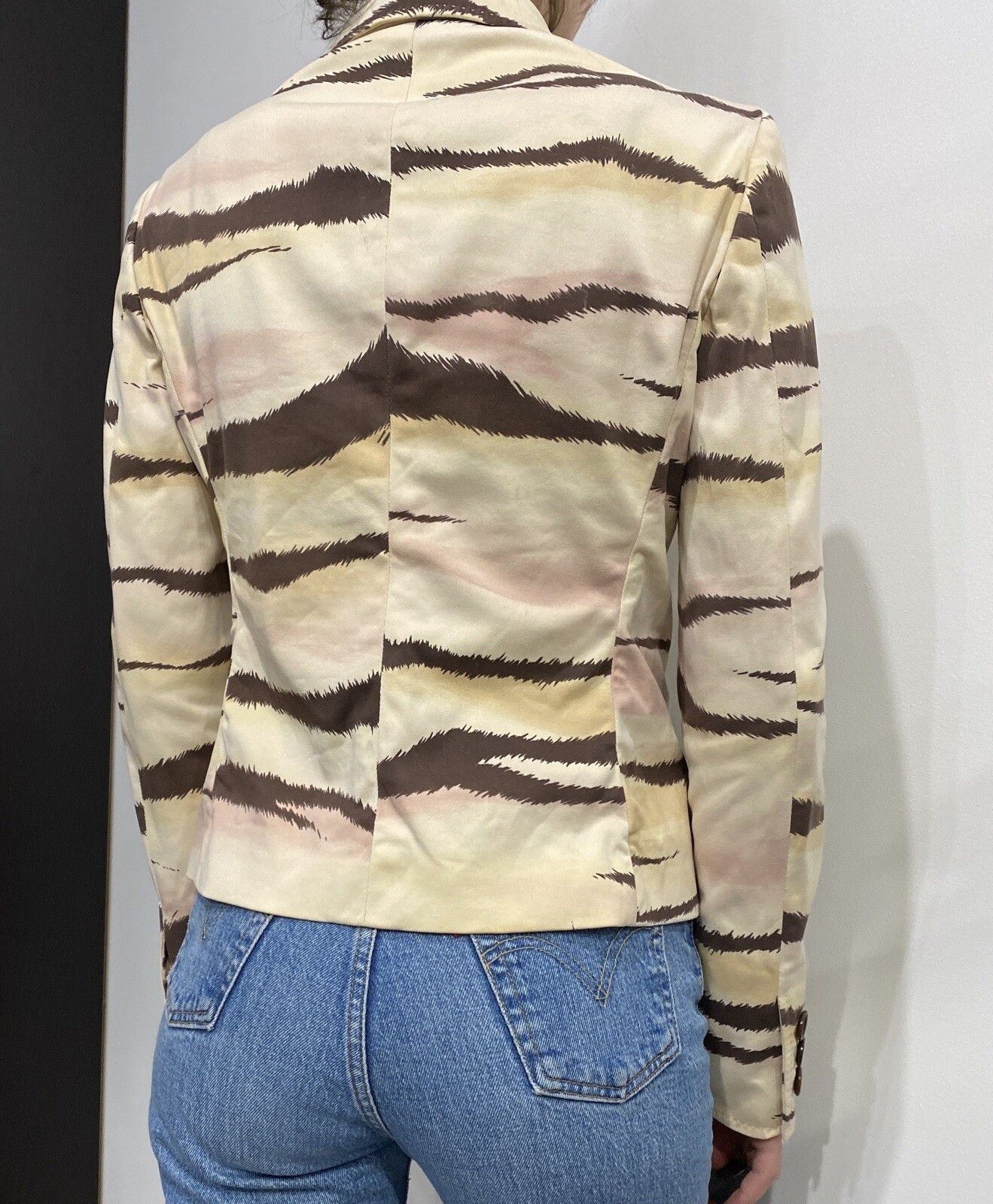Moschino vintage 2000s Moschino Cheap and Chic Y2k Print Blazer Size S / US 4 / IT 40 - 5 Thumbnail