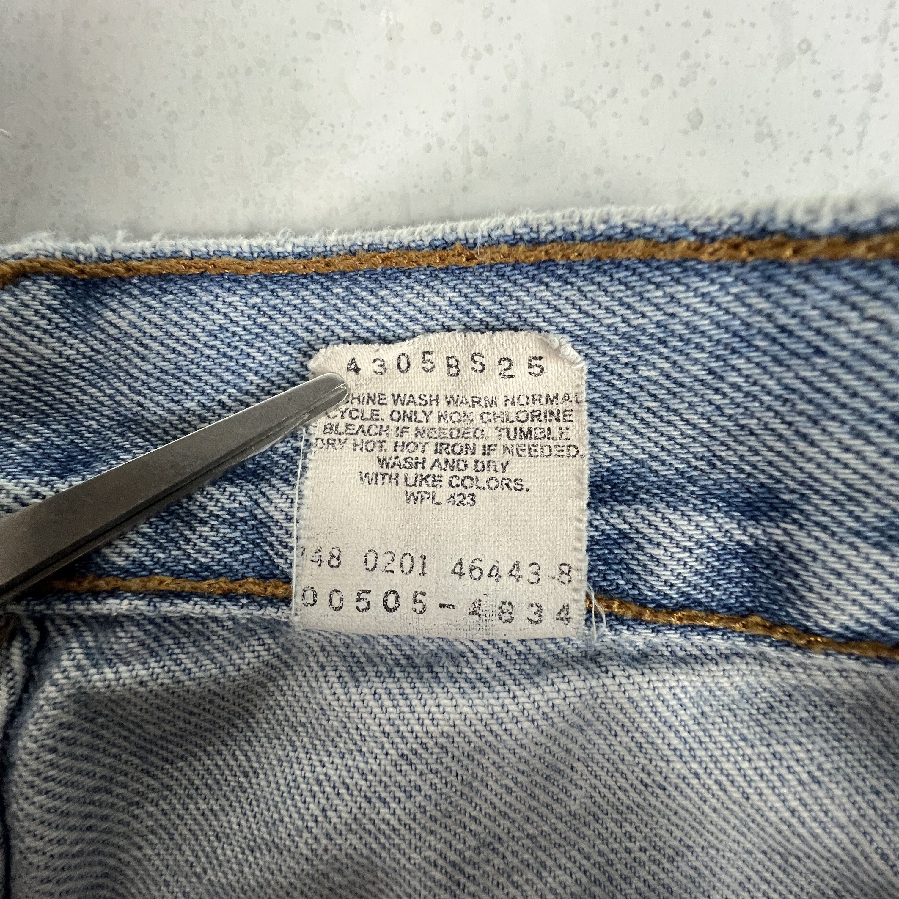 Levi's × Vintage Y2K Levi's Jeans 505 Straight Blue Faded Grunge Cotton Denim Size US 33 - 12 Thumbnail