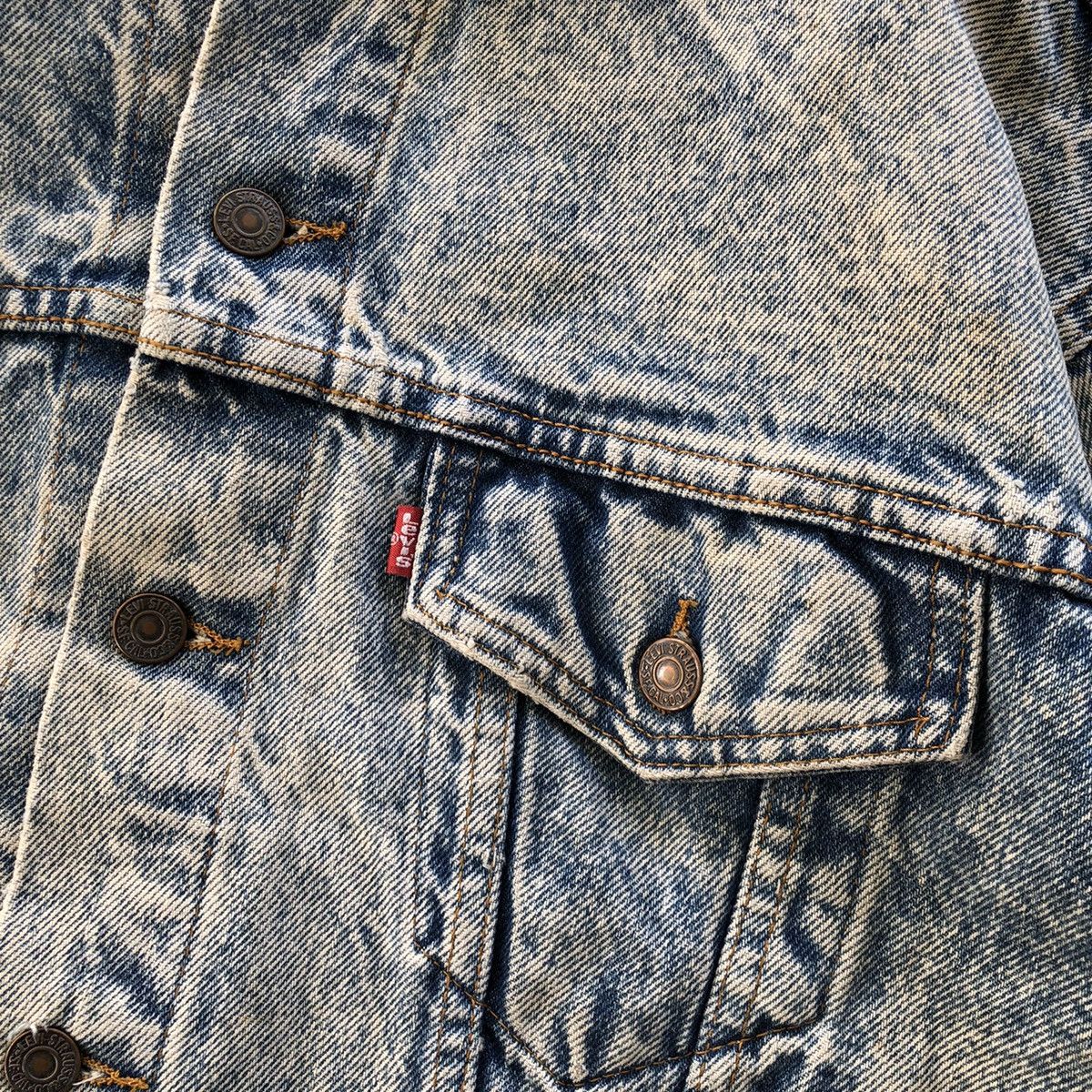 LEVI'S 70507 0219 Acid Wash Denim Tucker Jacket