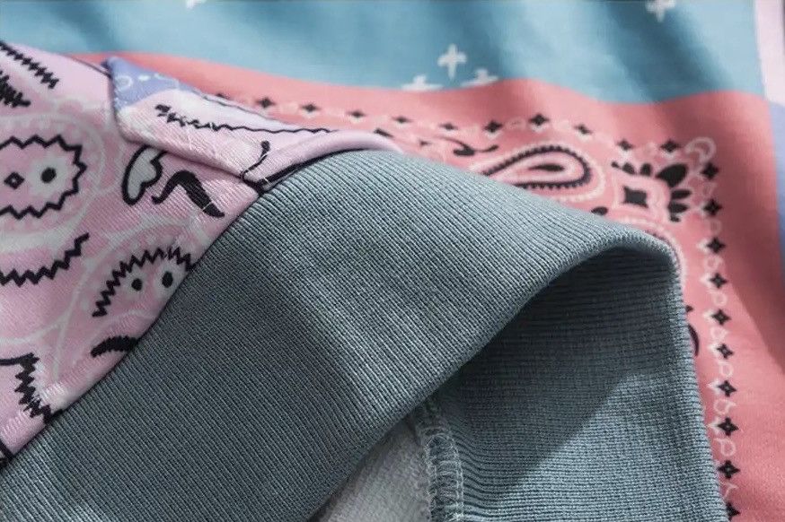 Other Bandana Pattern Patchwork Hoodies Sweater Size US L / EU 52-54 / 3 - 7 Thumbnail