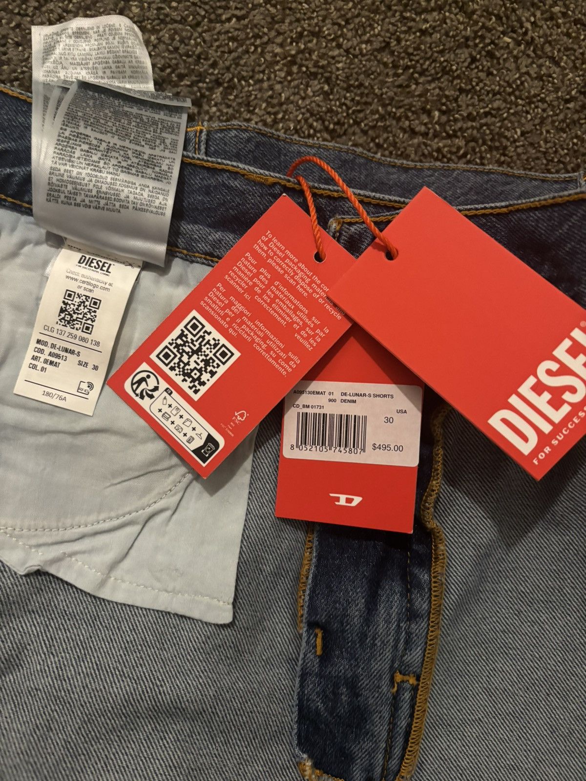 Designer × Diesel DIESEL WOMEN SHORTS 🩳 Size 30" / US 8 / IT 44 - 5 Thumbnail