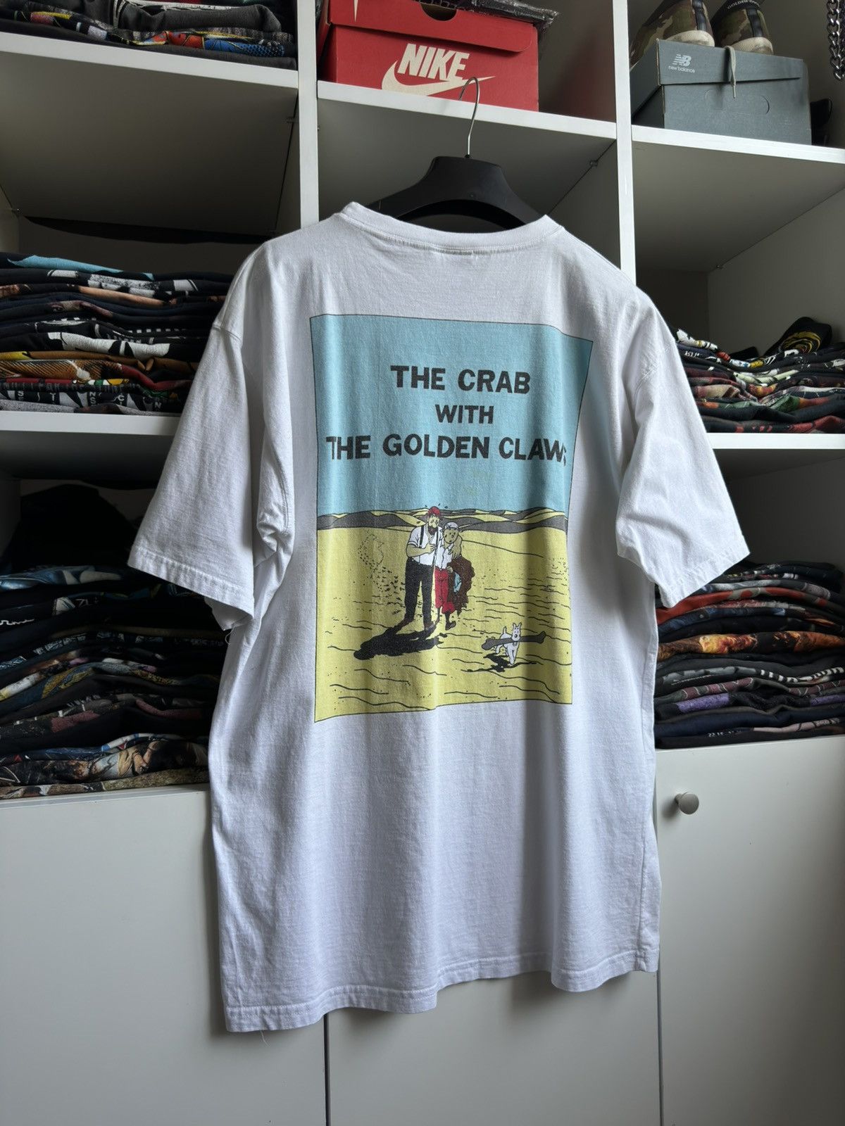 Vintage Vintage 90s 🦀 The Adventures of Tin Tin The Crab Tee Size US L / EU 52-54 / 3 - 2 Thumbnail