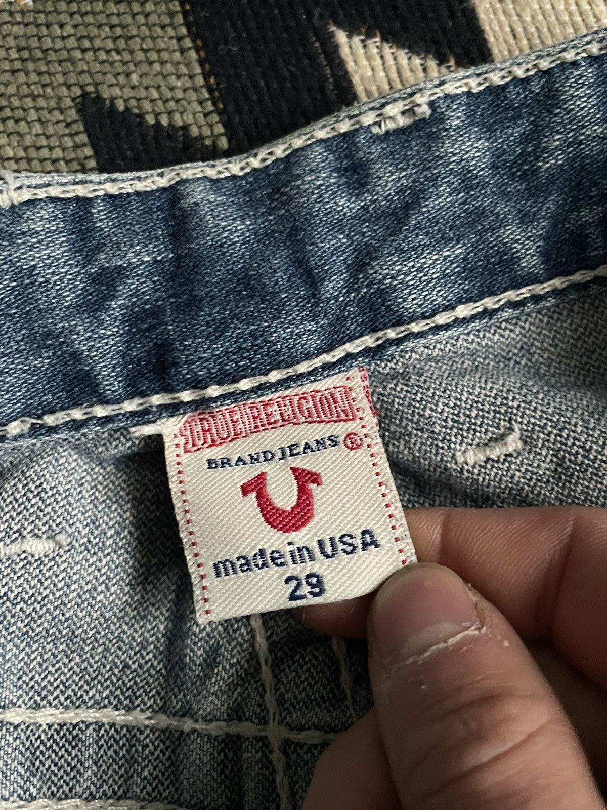 True Religion Vintage Y2K True Religion Distressed Denim Jeans Size US 29 - 11 Thumbnail
