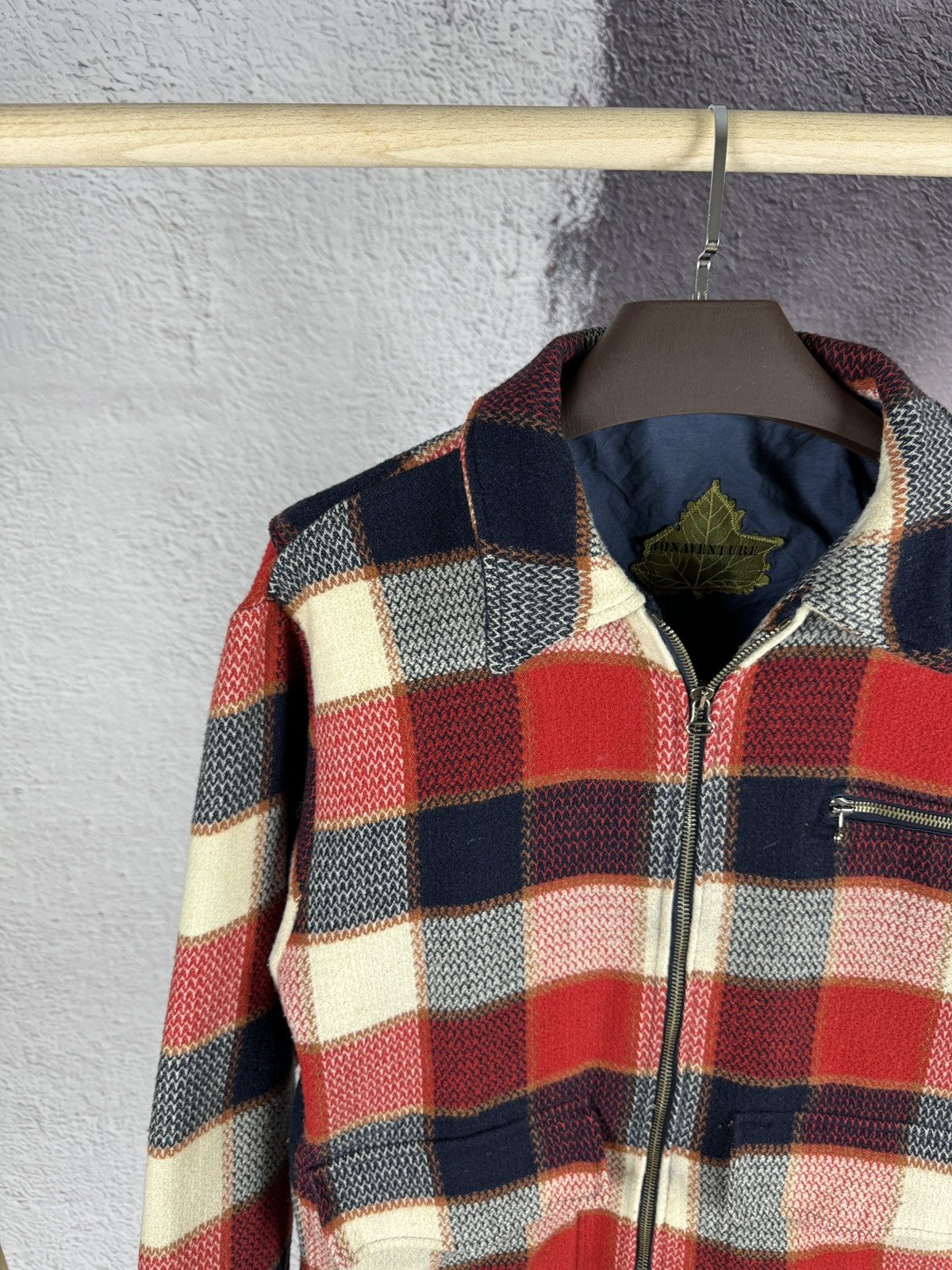 Flannel Bonaventure France vintage flannel full zip shirt jacket Size US S / EU 44-46 / 1 - 3 Thumbnail