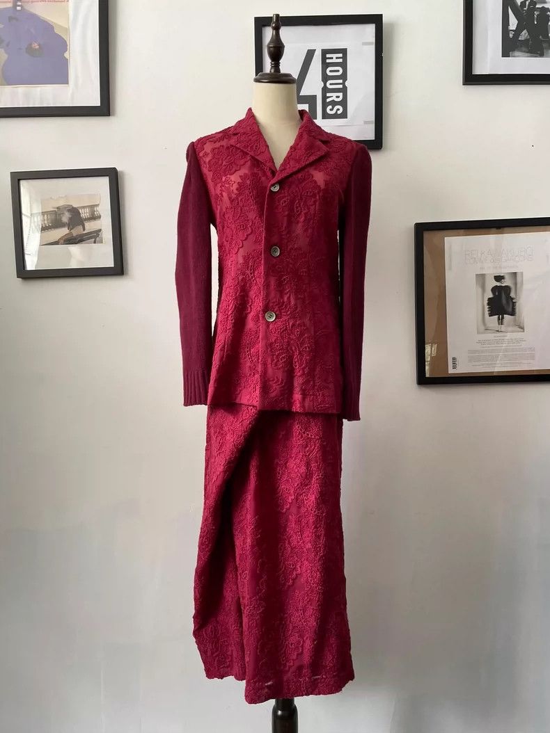 Comme des Garcons Comme Des Garcons Lace Knit Women's Suit Skirt Set Size M / US 6-8 / IT 42-44 - 1 Thumbnail