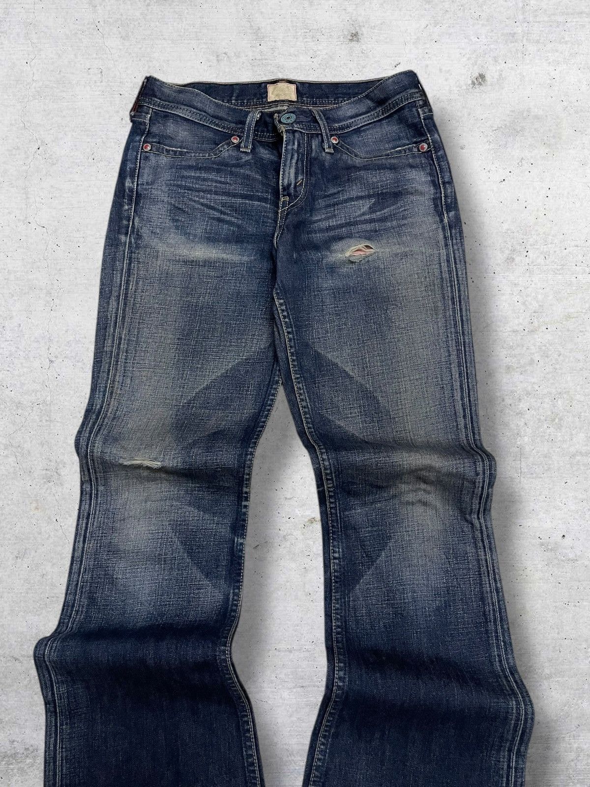 Levi's Vintage Clothing VINTAGE REDLOCK LEVIS USA DESIGNER 90S RIPPED FLARE DENIM Size US 28 / EU 44 - 4 Thumbnail