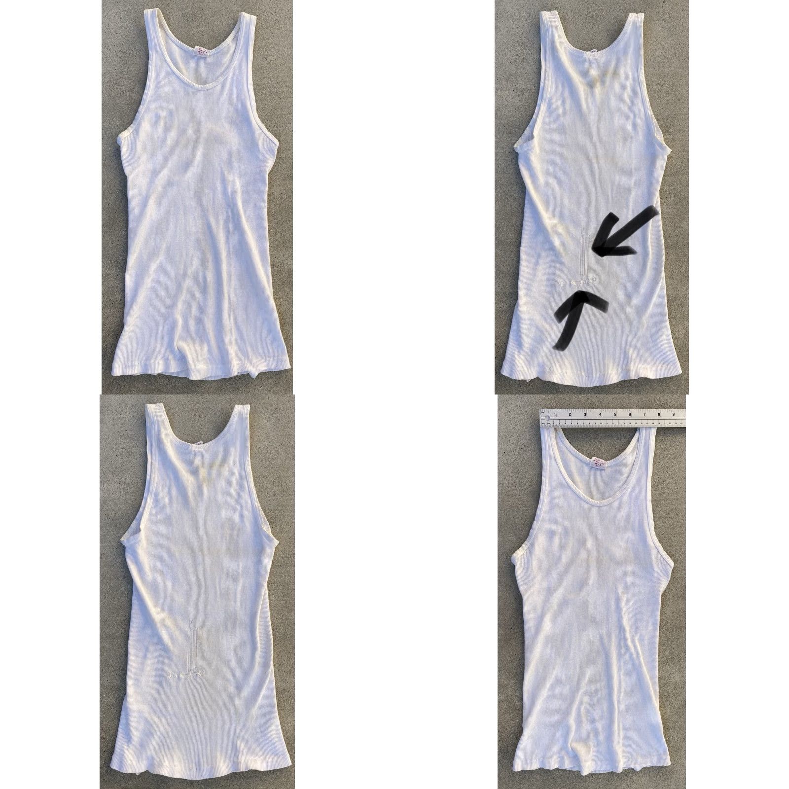 Vintage VINTAGE B.V.D Shirt Mens M 38–40 White Cotton Tank Top Ribbed Size US M / EU 48-50 / 2 - 10 Thumbnail