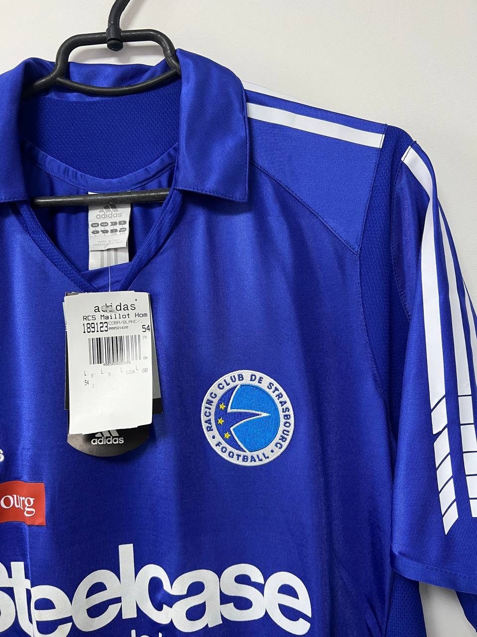 Adidas NWT Strasbourg 2005/2006 Home Mailot Adidas Football Shirt L Size US L / EU 52-54 / 3 - 9 Thumbnail