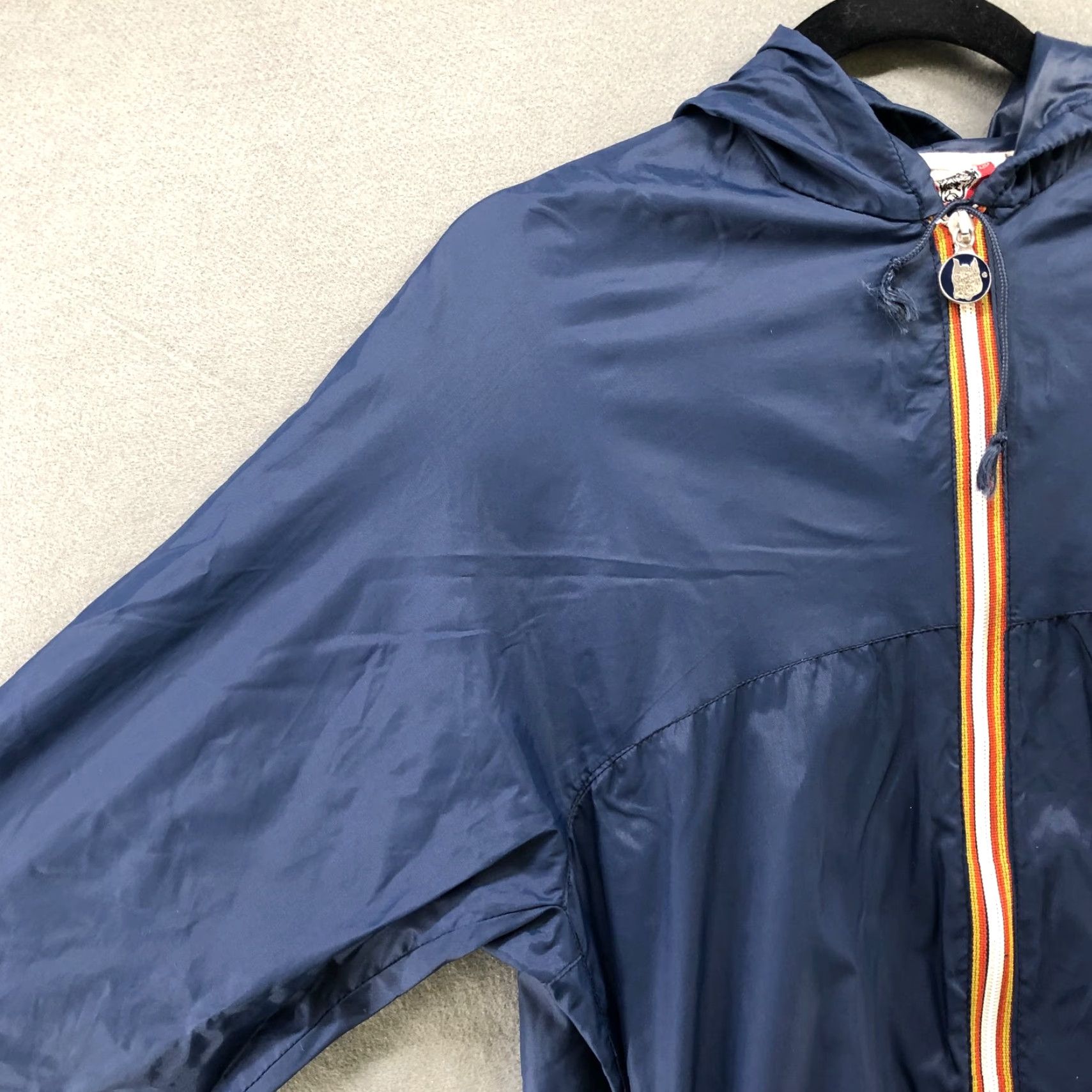 Vintage VINTAGE Windbreaker Jacket Womens M Blue Italy Renco Marwell Packable 80s 90s Packable Zip Hooded Nylon Casual Modern Retro 80s 90s " Italy" Size M / US 6-8 / IT 42-44 - 5 Thumbnail