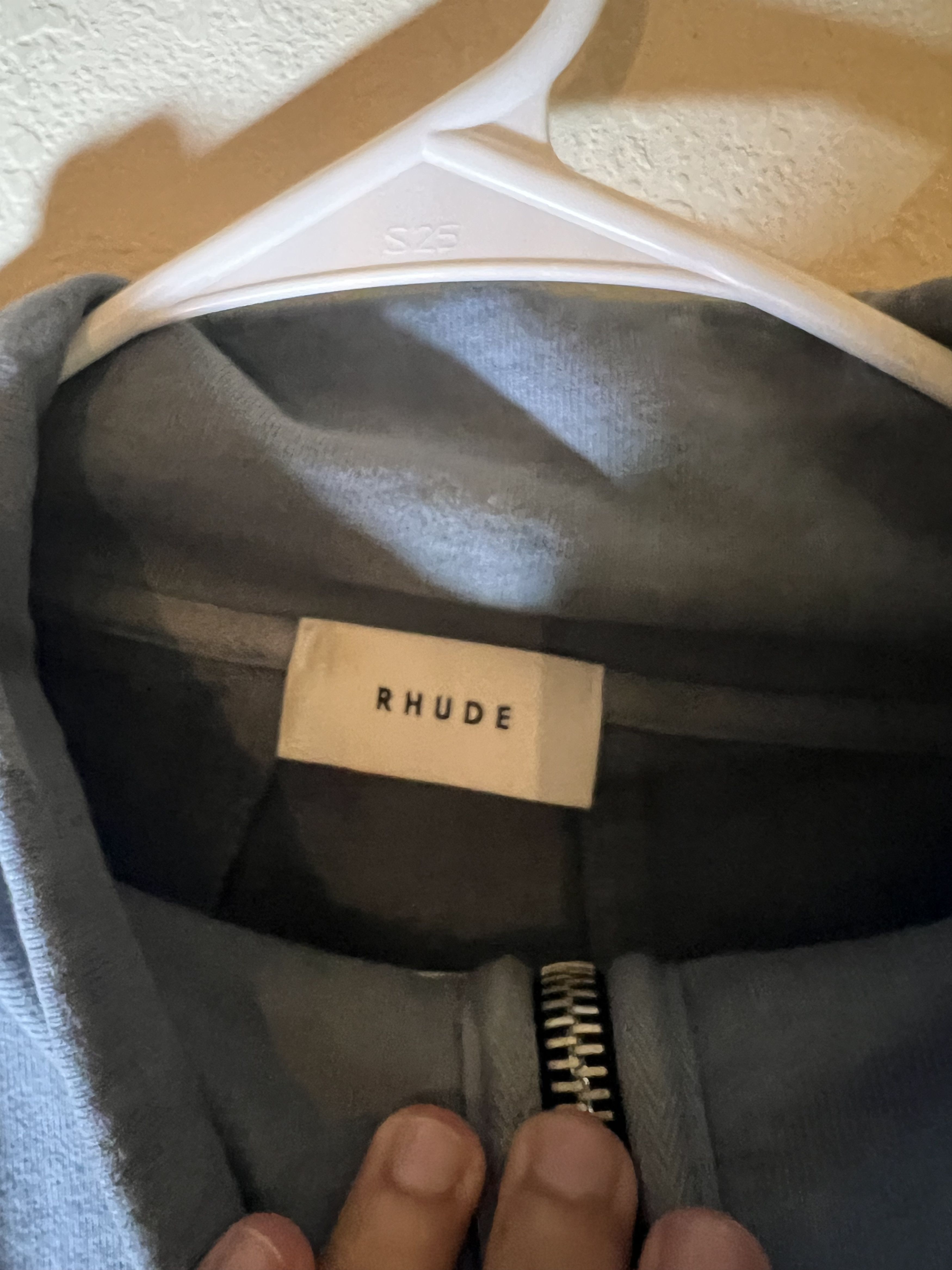 Rhude Rhude Men's US L Embroidered Quarter Zip Sweater Blue Size US L / EU 52-54 / 3 - 6 Thumbnail