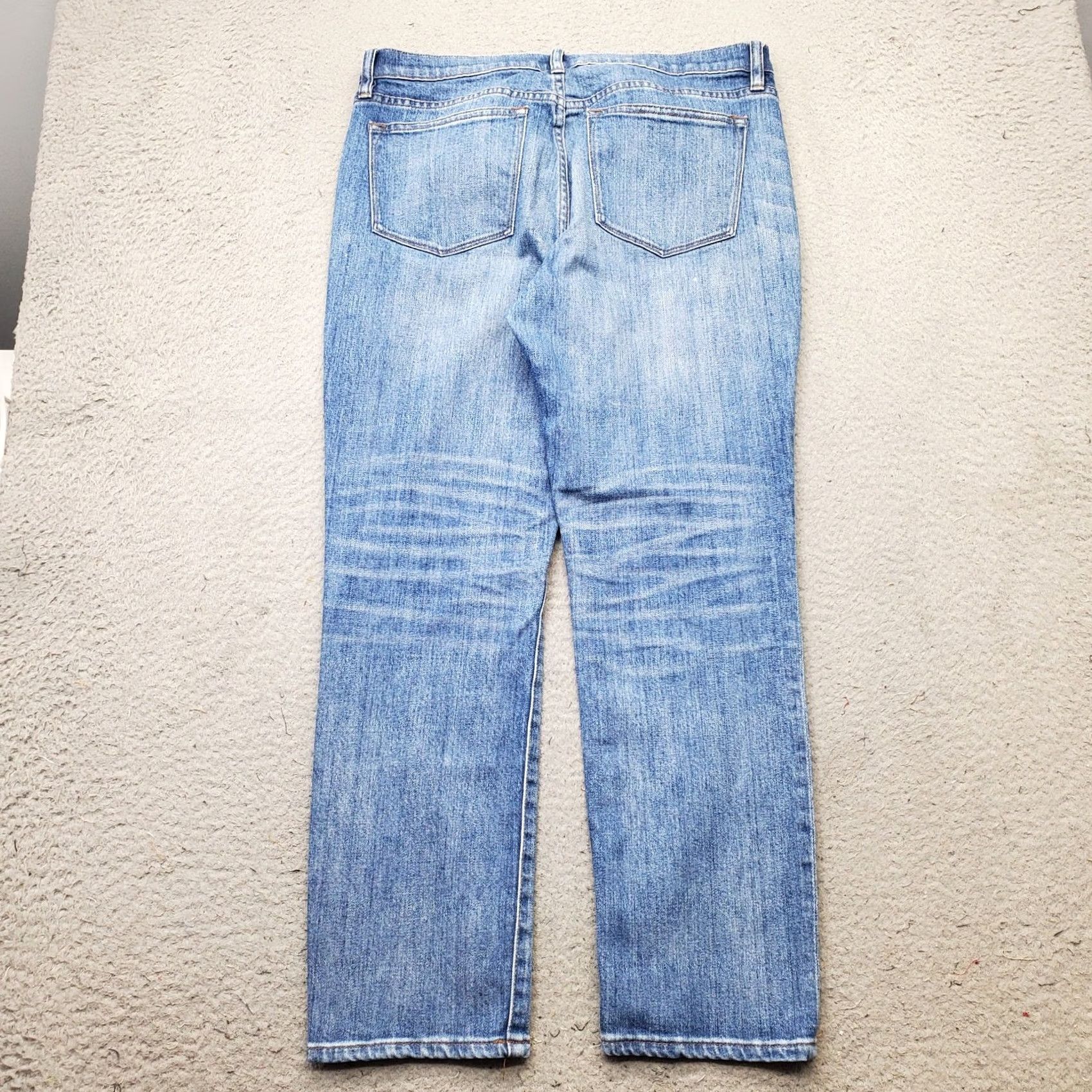 J.Crew J.Crew Boyfriend Jeans Womens 29 Blue Denim Slim Fit Medium Wash Straight Leg Size 29" - 2 Thumbnail