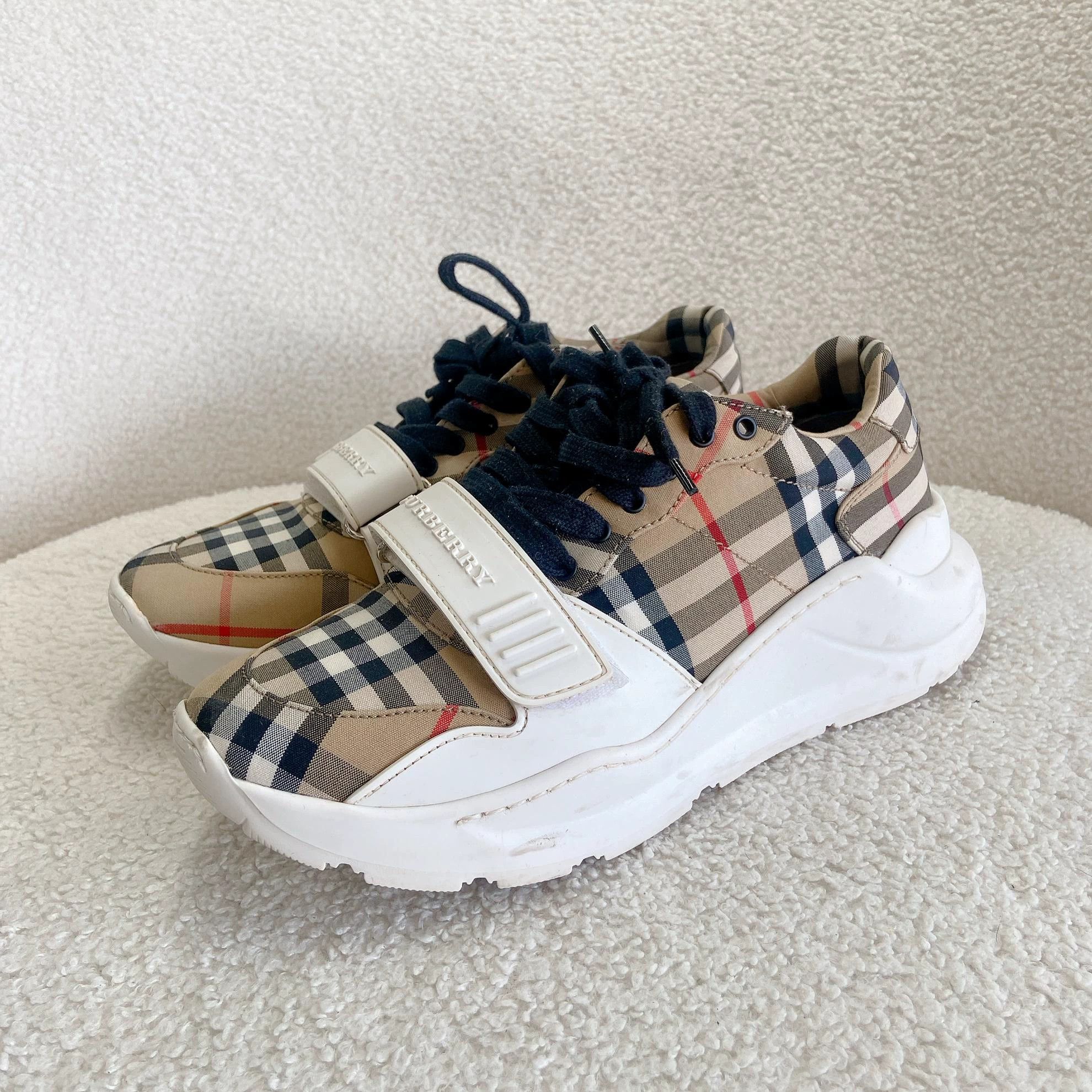 Burberry Burberry Horseferry Check Sneakers Size 38 4972 Size US 7.5 / IT 37.5 - 1 Thumbnail