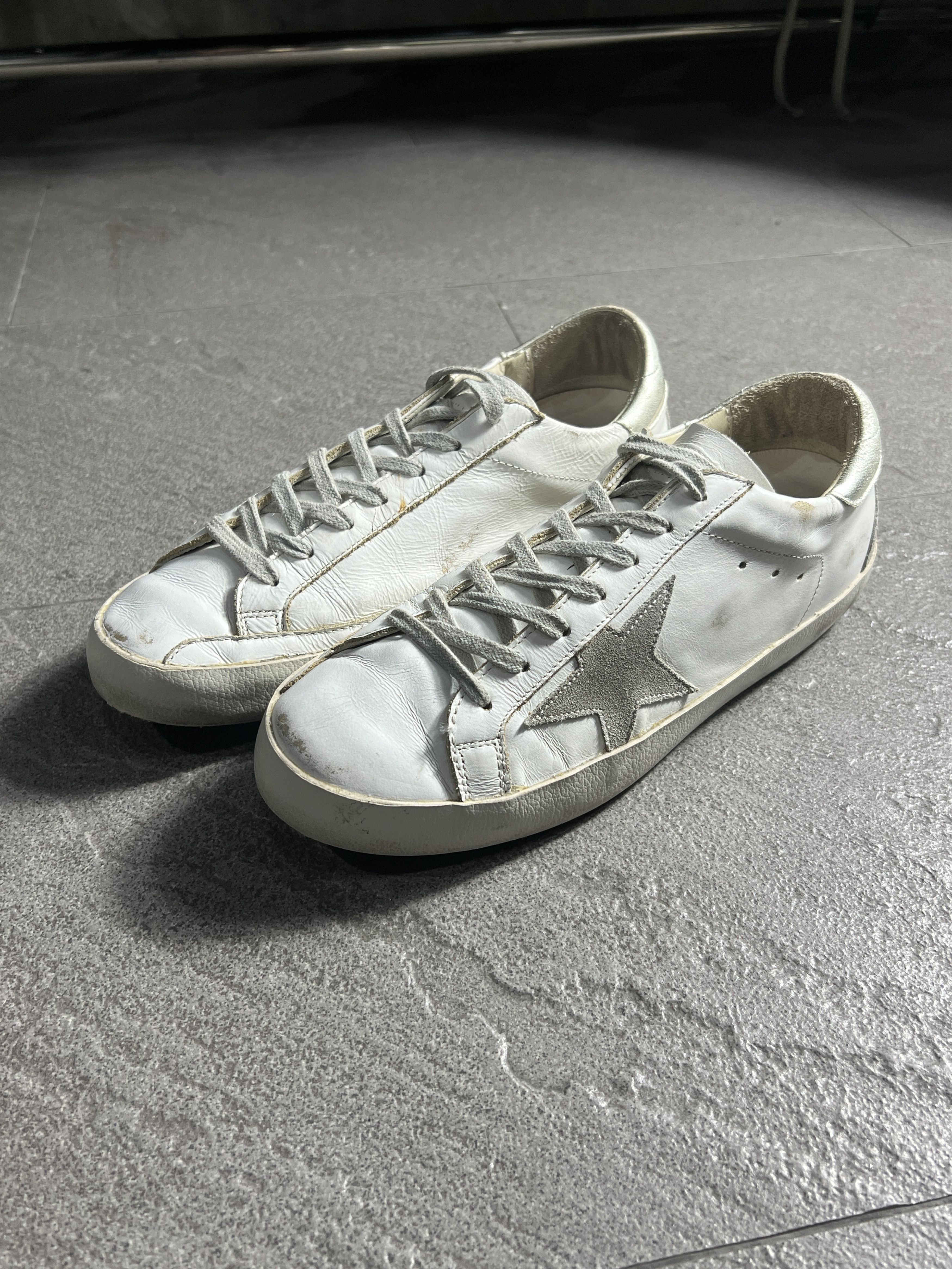 Golden Goose Golden Goose Superstar Suede Star Silver Heel EU40 Size US 7 / EU 40 - 4 Thumbnail