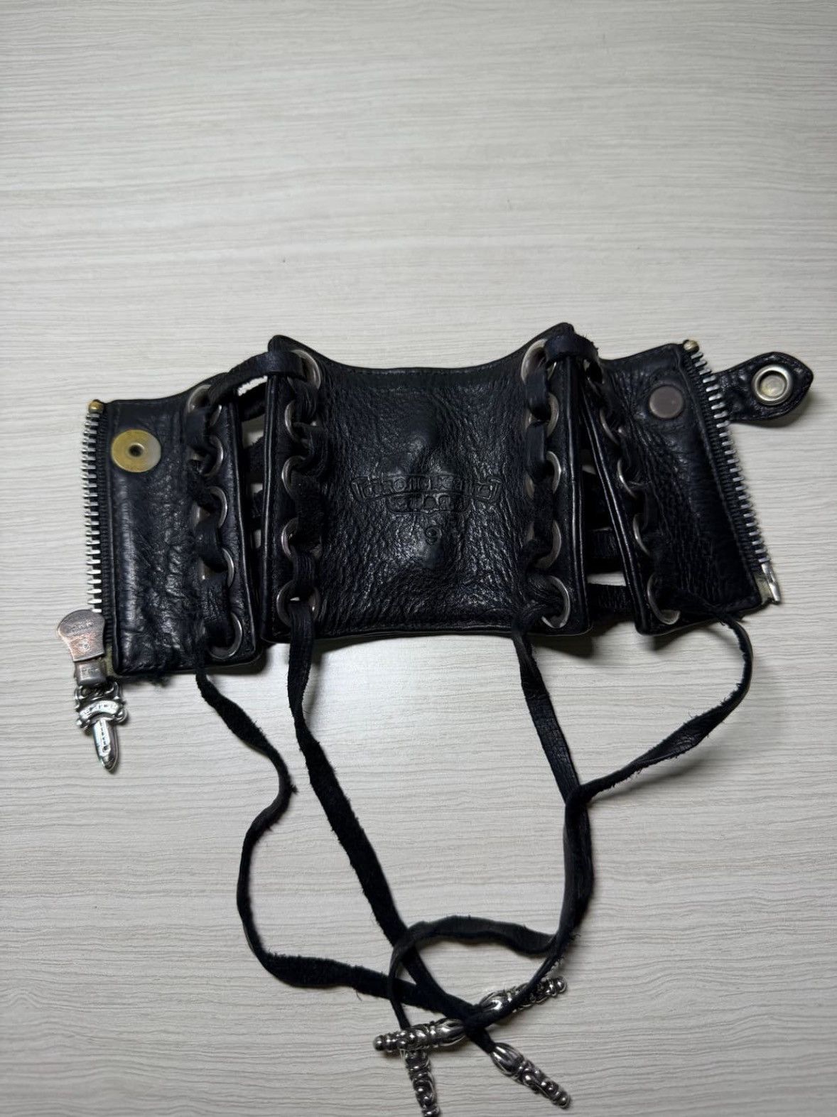 Chrome Hearts *rare*CH CROSS RYDER LEATHER BRACELET Size ONE SIZE - 5 Thumbnail