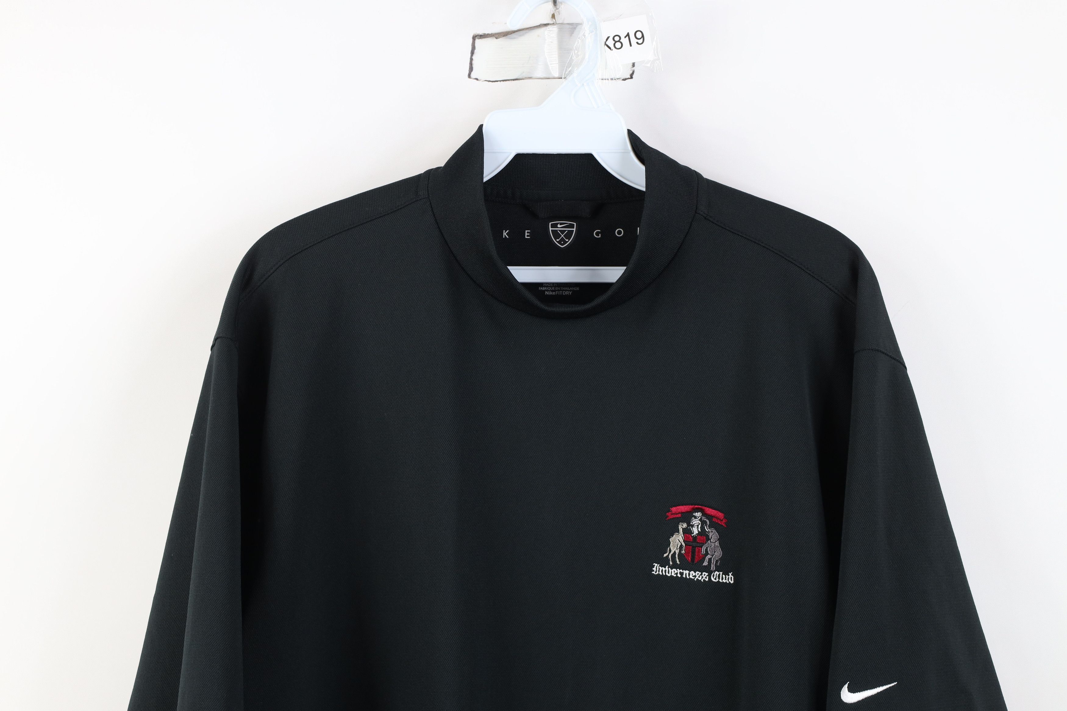 Nike Vintage Nike Golf Swoosh Inverness Club Mock Neck T-Shirt Size US L / EU 52-54 / 3 - 2 Thumbnail