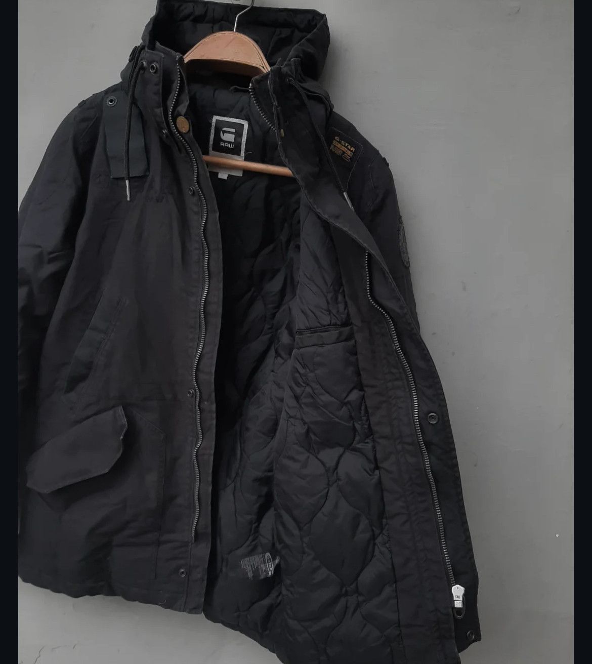 G-Star 2000s Gstar Raw MDF Hodded Jacket Size US L / EU 52-54 / 3 - 3 Thumbnail