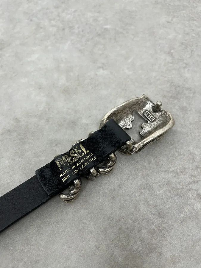 Diesel Diesel Black Minimalist Contemporary Leather Belt Size ONE SIZE - 8 Thumbnail