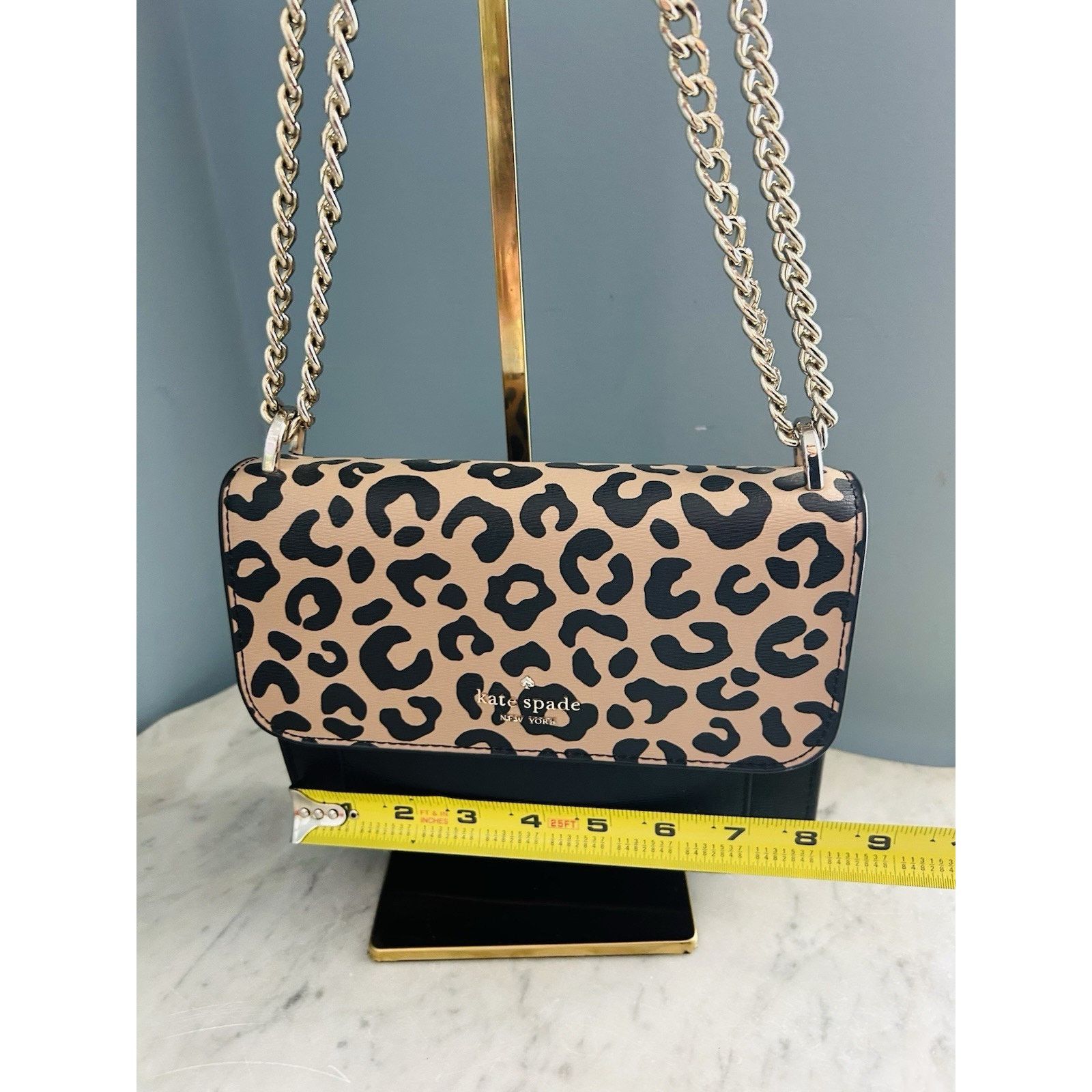 Kate Spade Kate Spade Leopard Print Leather Remi Crossbody Bag Black Size ONE SIZE - 20 Thumbnail