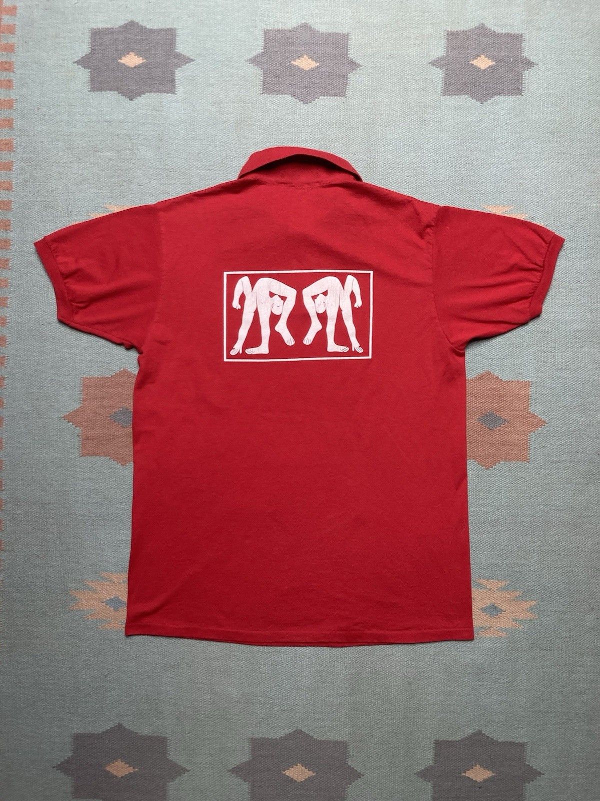 Jerzees × Vintage Vtg polo shirt Karamba video disco bar gay pride LGBTQ large Size US L / EU 52-54 / 3 - 6 Thumbnail