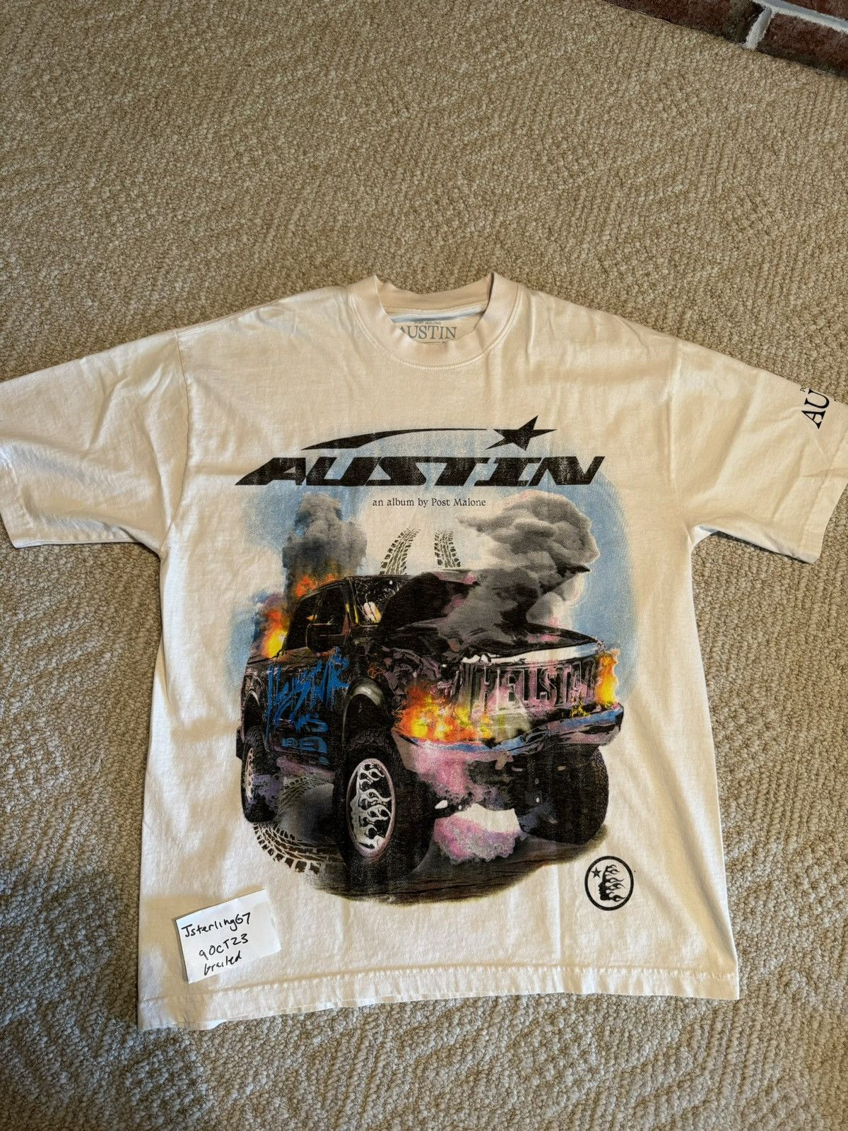 HELLSTAR × Rap Tees Post Malone x Hell Star Austin Album Tee Size US L / EU 52-54 / 3 - 1 Thumbnail