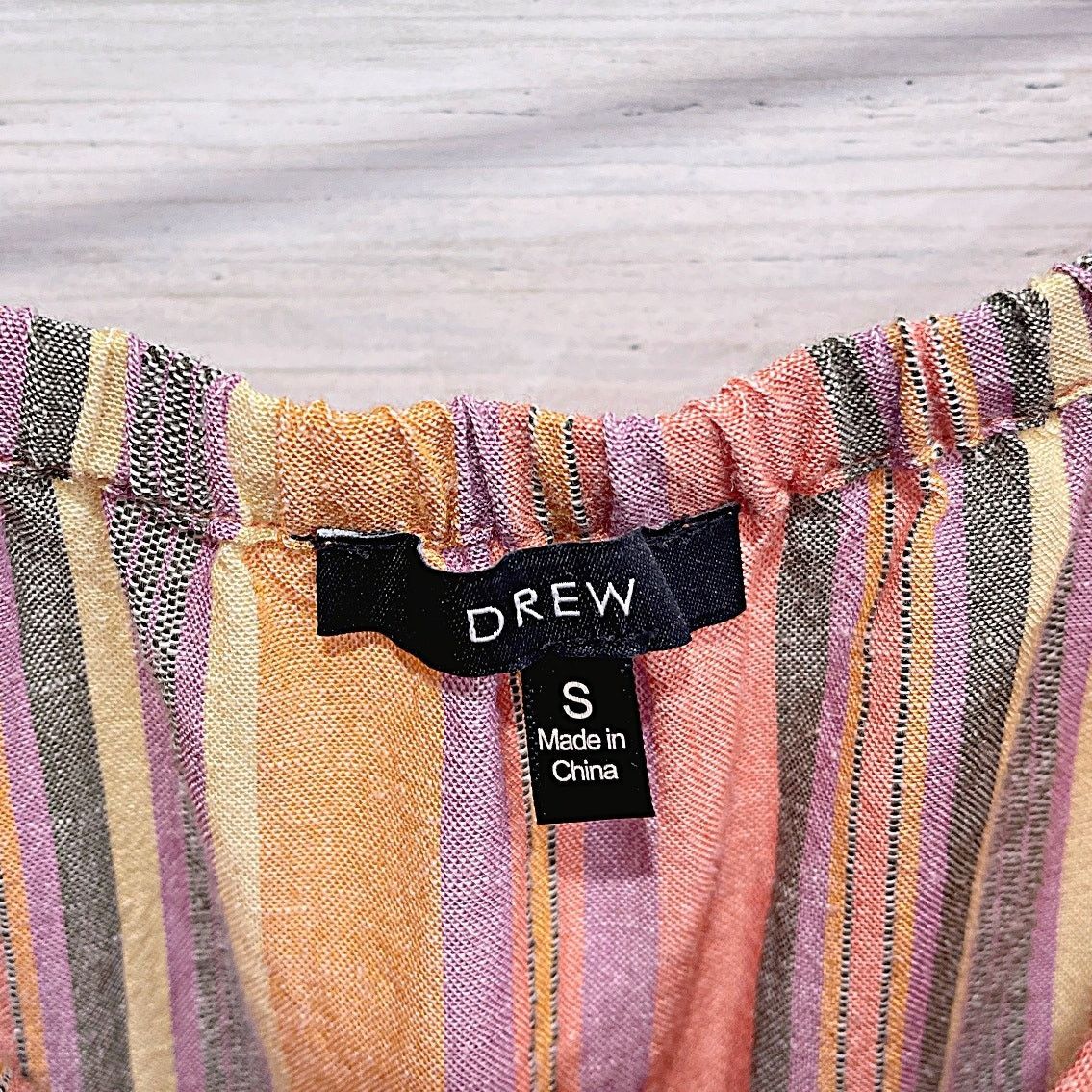 Drew DREW Emerson Linen Tube Jumpsuit Striped Womens Small Size 27" / US 4 / IT 40 - 6 Thumbnail