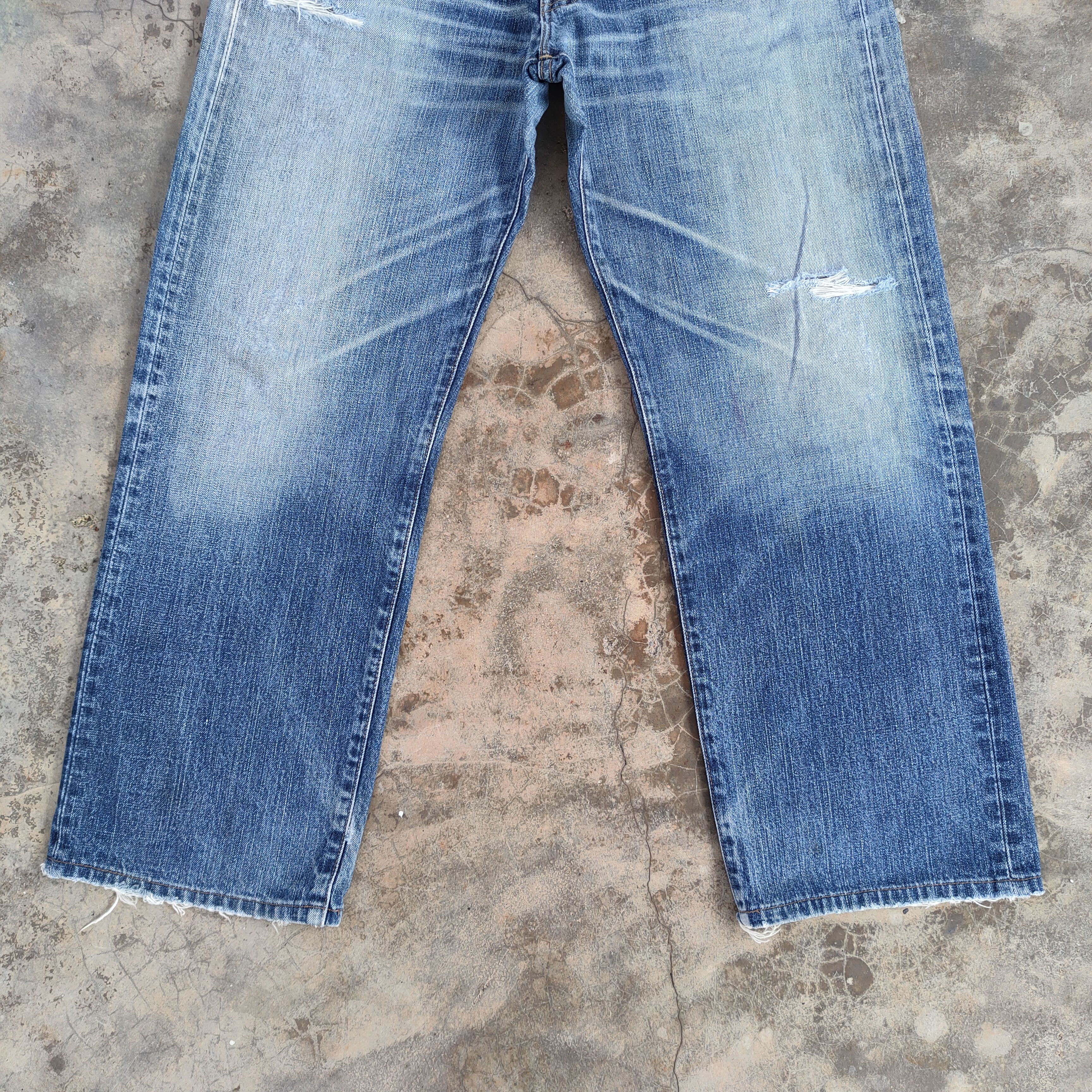 Levi's Vintage Clothing VINTAGE LEVI'S 510 FADED DISTRESSED JEANS DENIM PANTS Size US 36 / EU 52 - 4 Thumbnail