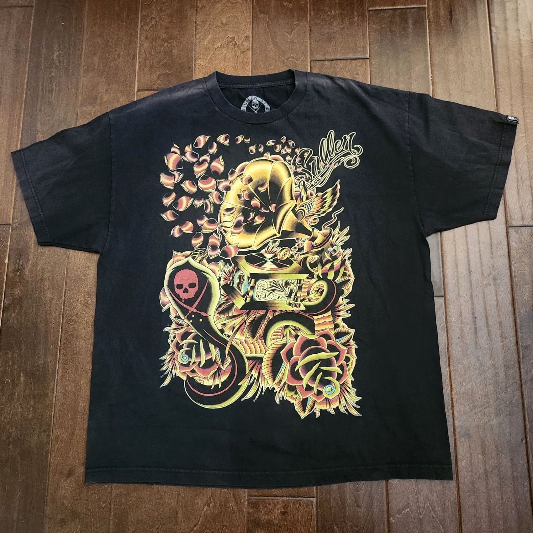 Vintage Sullen Art Collective Graphic Shirt Mens 2XL Black Tattoo Streetwear USA Size US XXL / EU 58 / 5 - 2 Thumbnail