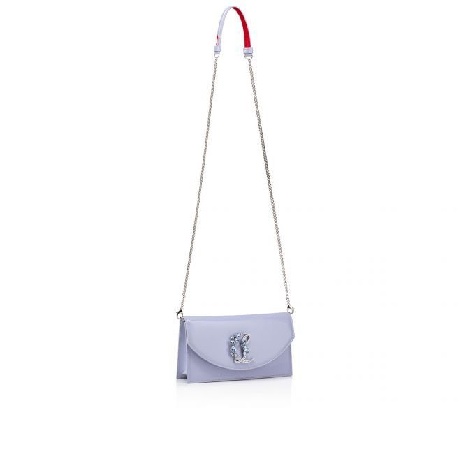 Christian Louboutin o1s1wg111124 Size: OS/ Loubi54 Crepe Clutch in Purple Size ONE SIZE - 3 Thumbnail