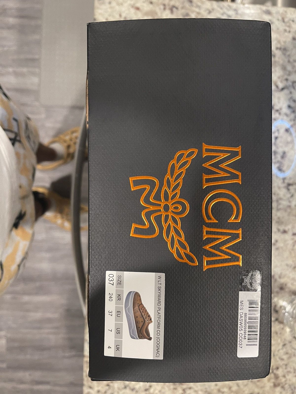MCM MCM Skyward Platform Sneakers (Cognac) Size US 7 / IT 37 - 3 Thumbnail