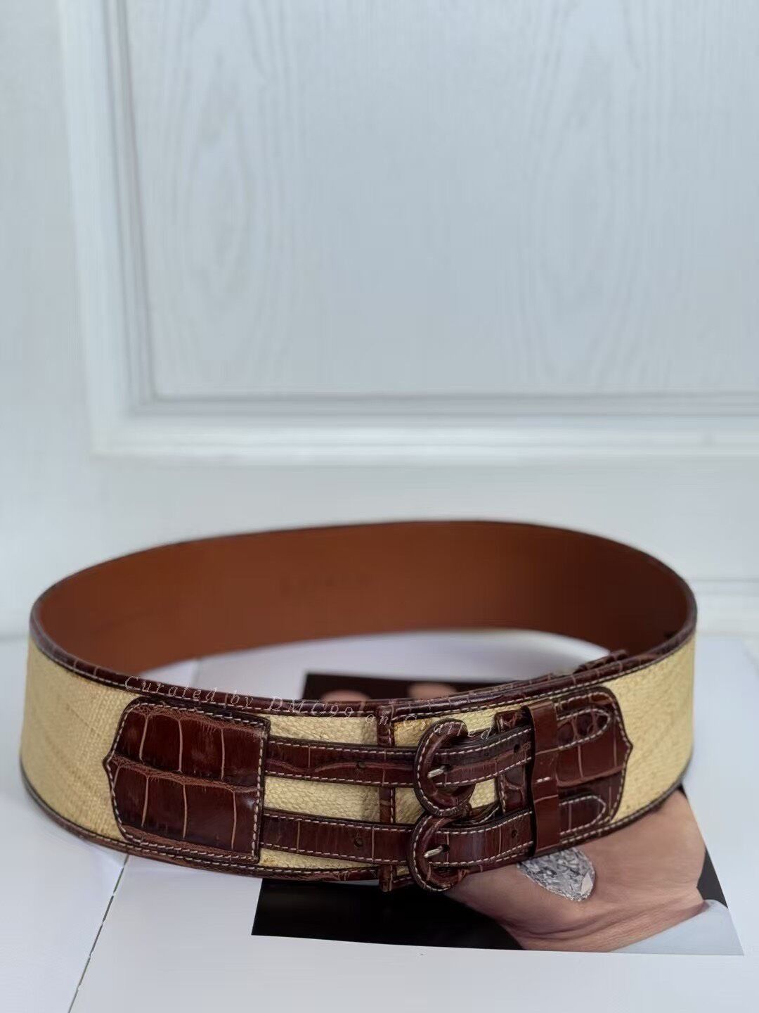 Ralph Lauren Ralph Lauren Western Straw Leather Belt Size ONE SIZE - 1 Thumbnail