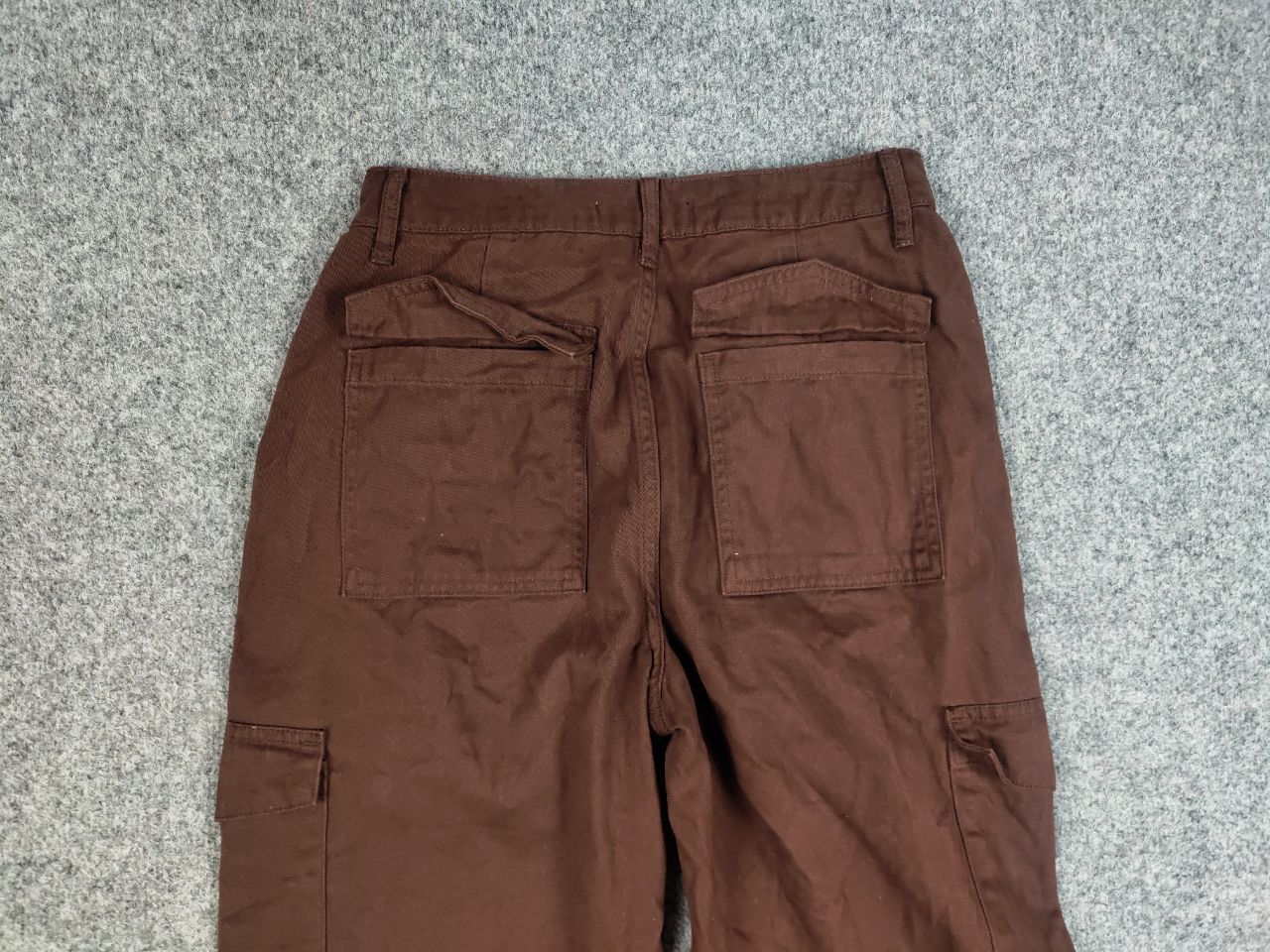 Japanese Brand Vintage 90's Japanese Brown Beggy Cargo Pants Y2K Hype Style Size US 30 / EU 46 - 12 Thumbnail