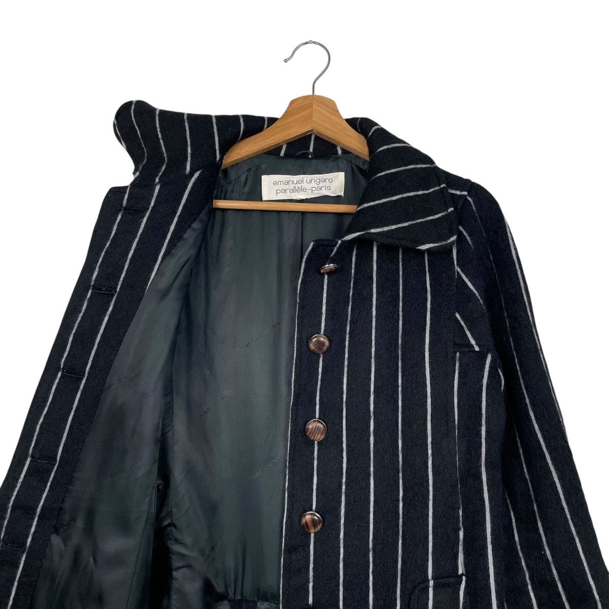 Emanuel Ungaro Vintage 60s Emanuel Ungaro Stripe Women Coat Size S / US 4 / IT 40 - 12 Thumbnail