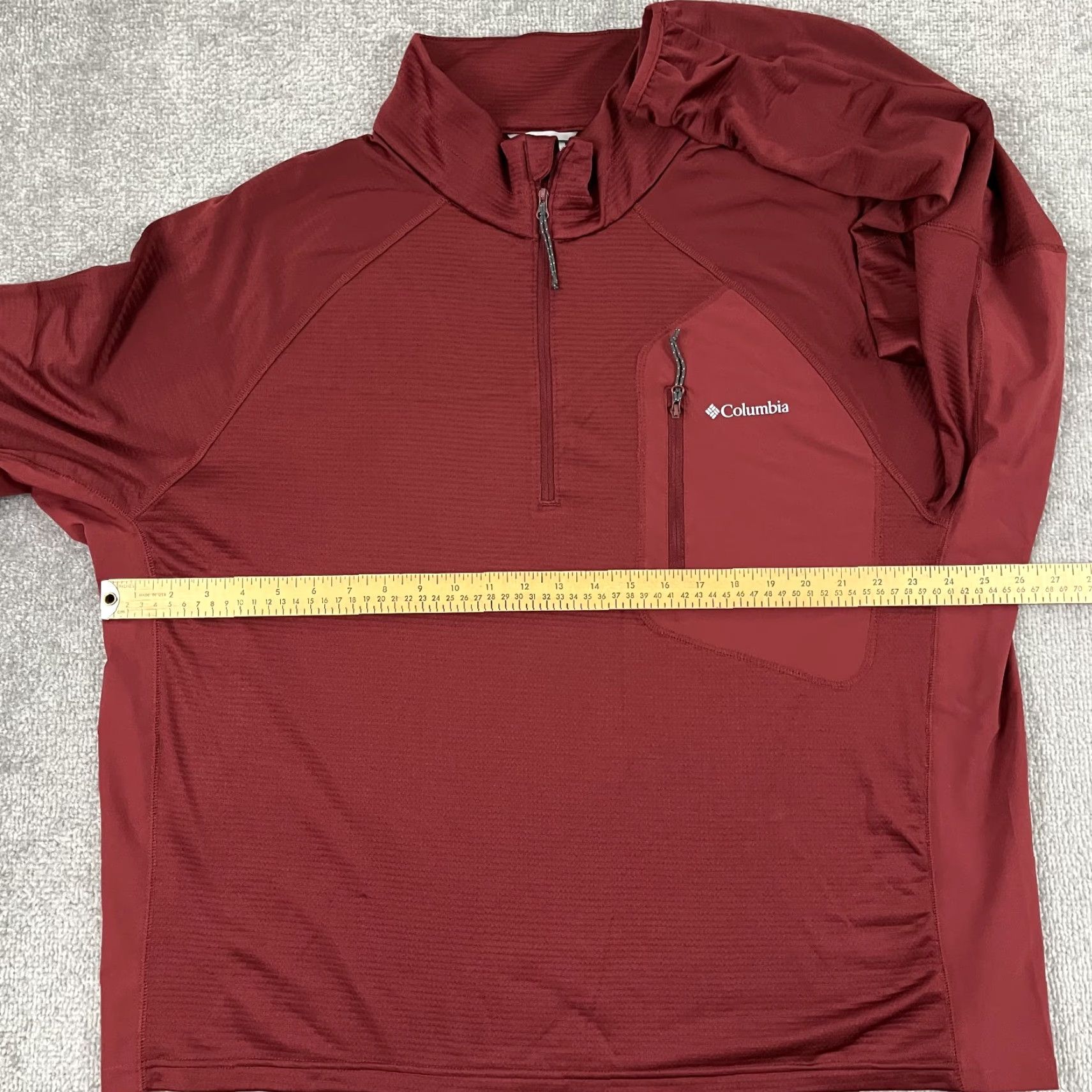 Vintage Columbia Jacket Mens 2XL Red Quarter Zip Pullover Zipped Pocket Long Sleeve Casual Outdoor Sports Jacket Men XXL Red Size US XXL / EU 58 / 5 - 5 Thumbnail