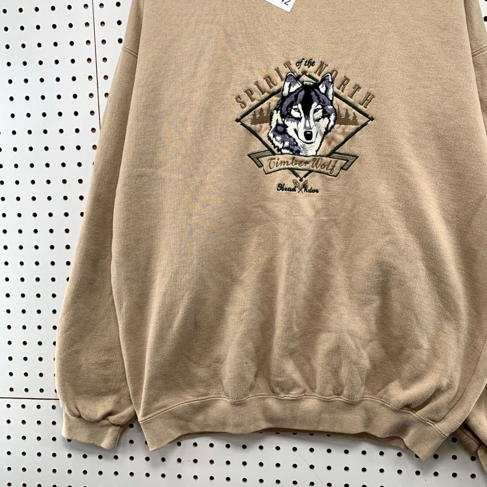 Vintage VINTAGE Headwaters Sweatshirt Mens XL Brown Wolf Nature Timberwolf Fleece Size US XL / EU 56 / 4 - 5 Thumbnail
