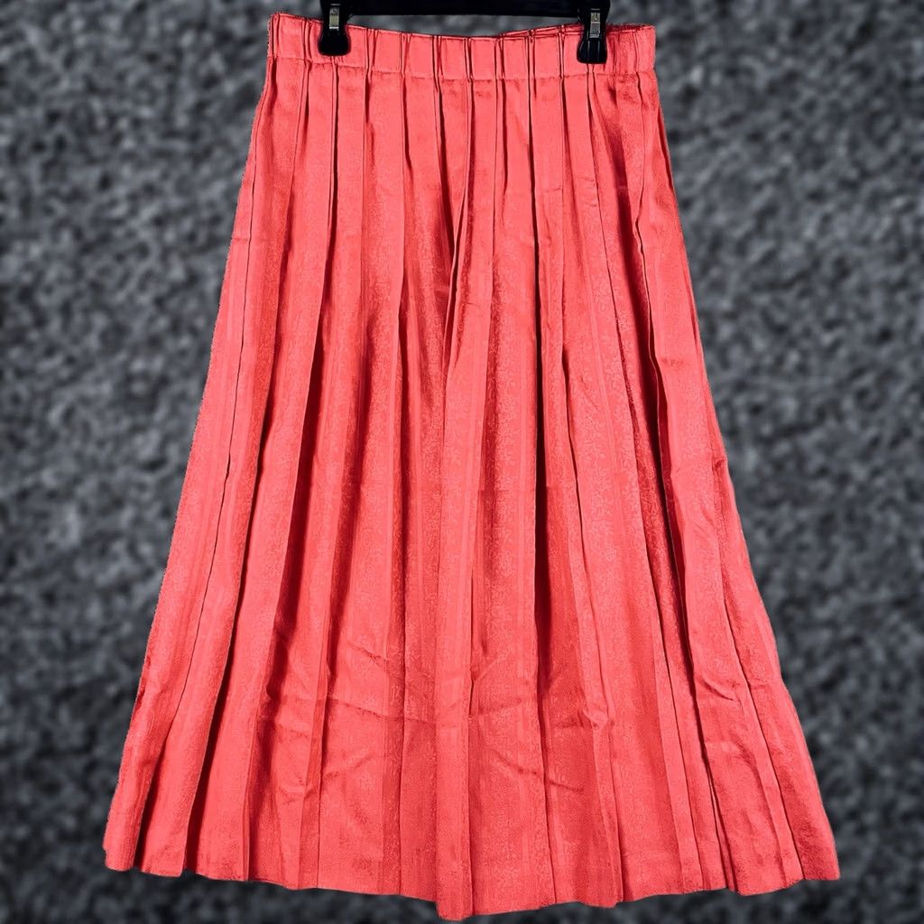 Vintage VINTAGE Susan Bristol Skirt PM Midi Pleated Chic Flowy Modest USA 90s Twee T624 Womens Size 32" / US 10 / IT 46 - 1 Thumbnail
