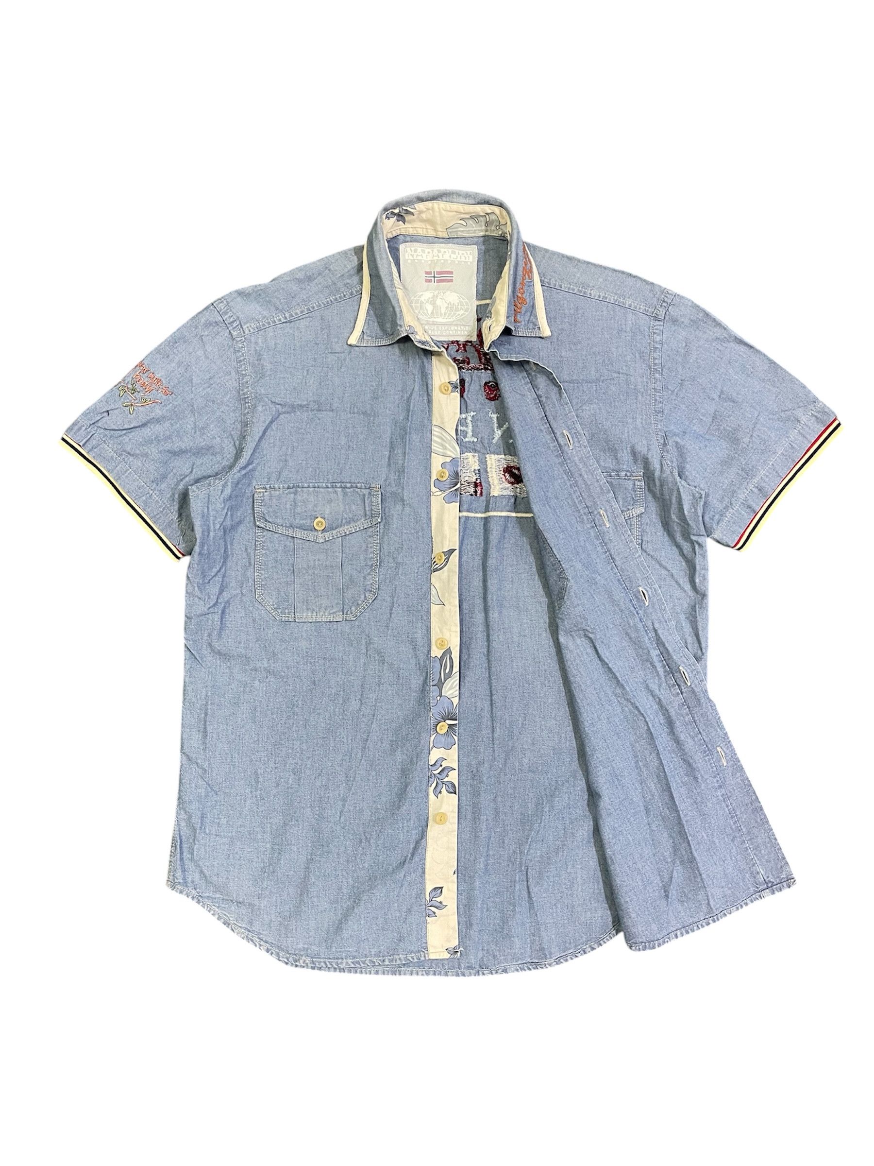 Napapijri Napapijri Chambray Oxford JBA Style Embroidery Logo Size US L / EU 52-54 / 3 - 7 Thumbnail