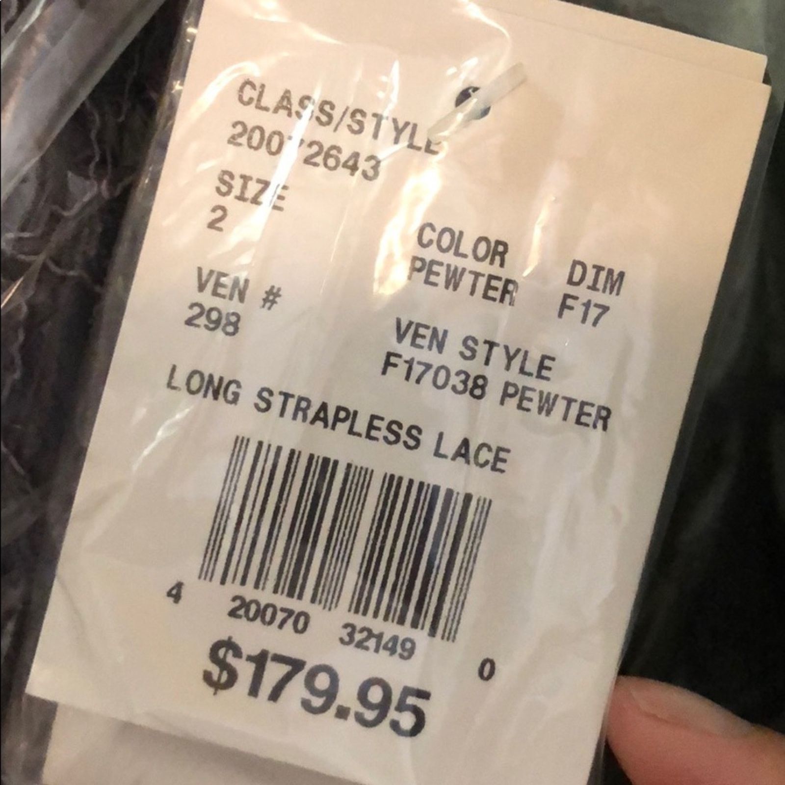 Other David's Bridal Black Strapless Lace Satin Gown Size XS / US 0-2 / IT 36-38 - 6 Thumbnail