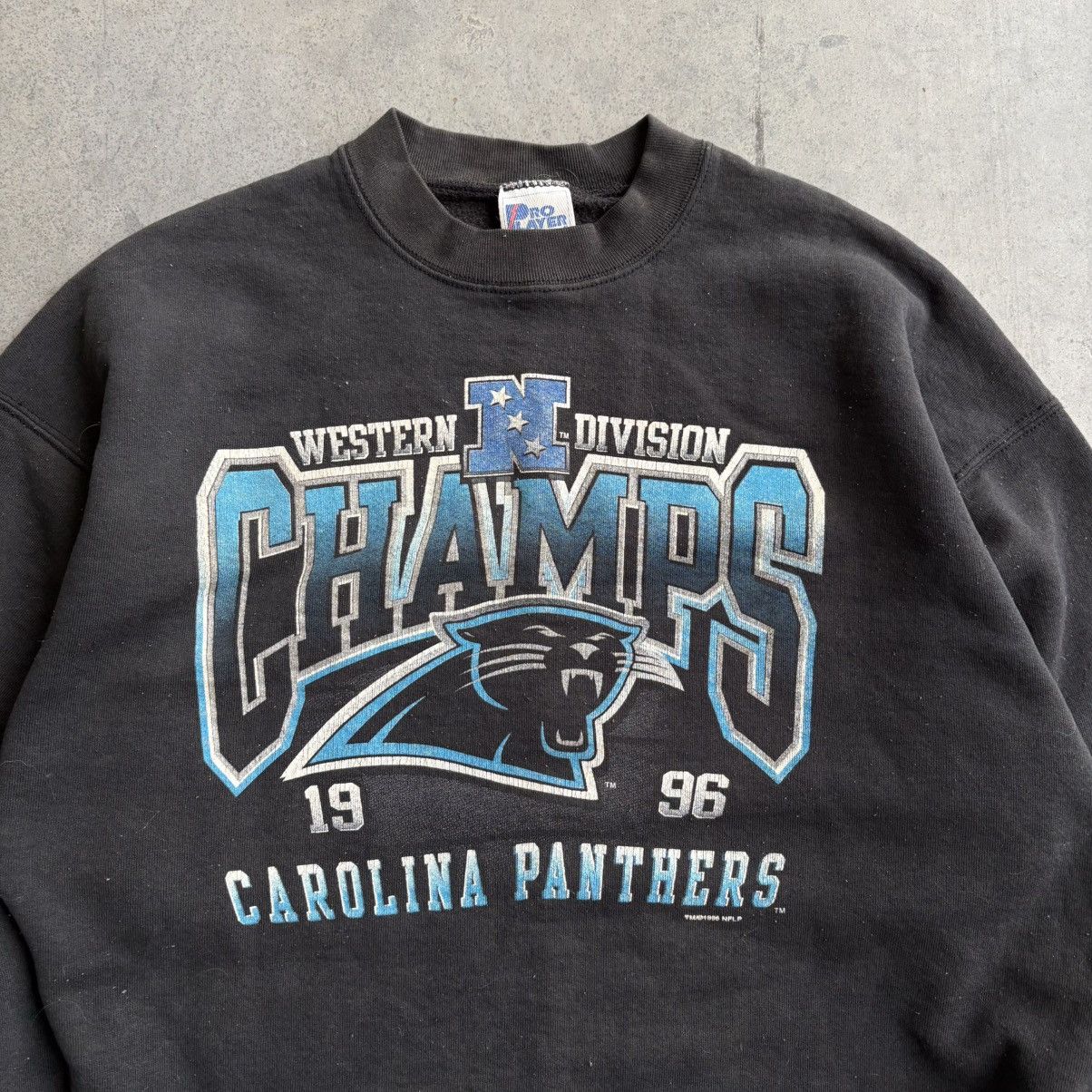 NFL × Vintage Vintage 1996 Carolina Panthers Championship Sweatshirt XXL Size US XXL / EU 58 / 5 - 4 Thumbnail