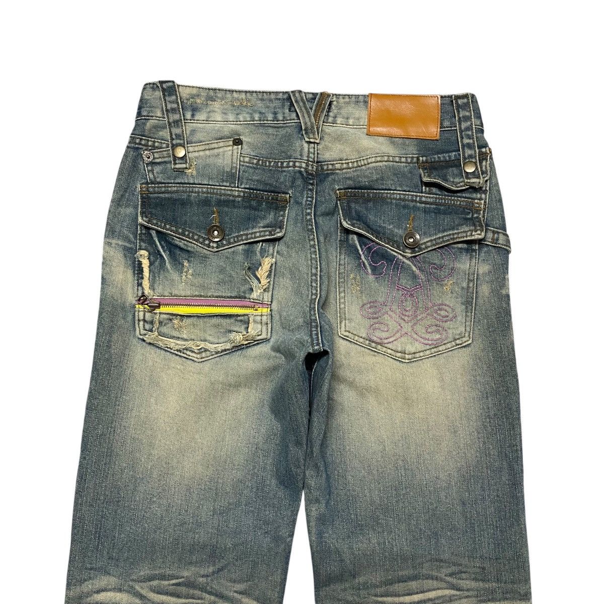 Japanese Brand LAX OUTFITTERS Denim Clawmark Distressed Jeans Size US 30 / EU 46 - 10 Thumbnail