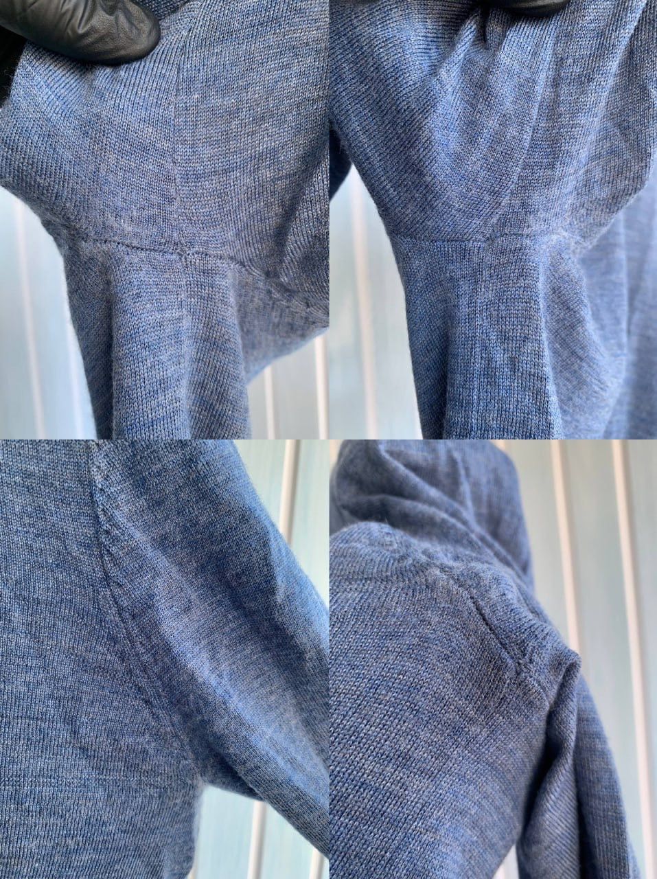 Suitsupply Suitsupply Merino Wool Blend Blue Knit Men Pullover Sweater Size US XS / EU 42 / 0 - 20 Thumbnail