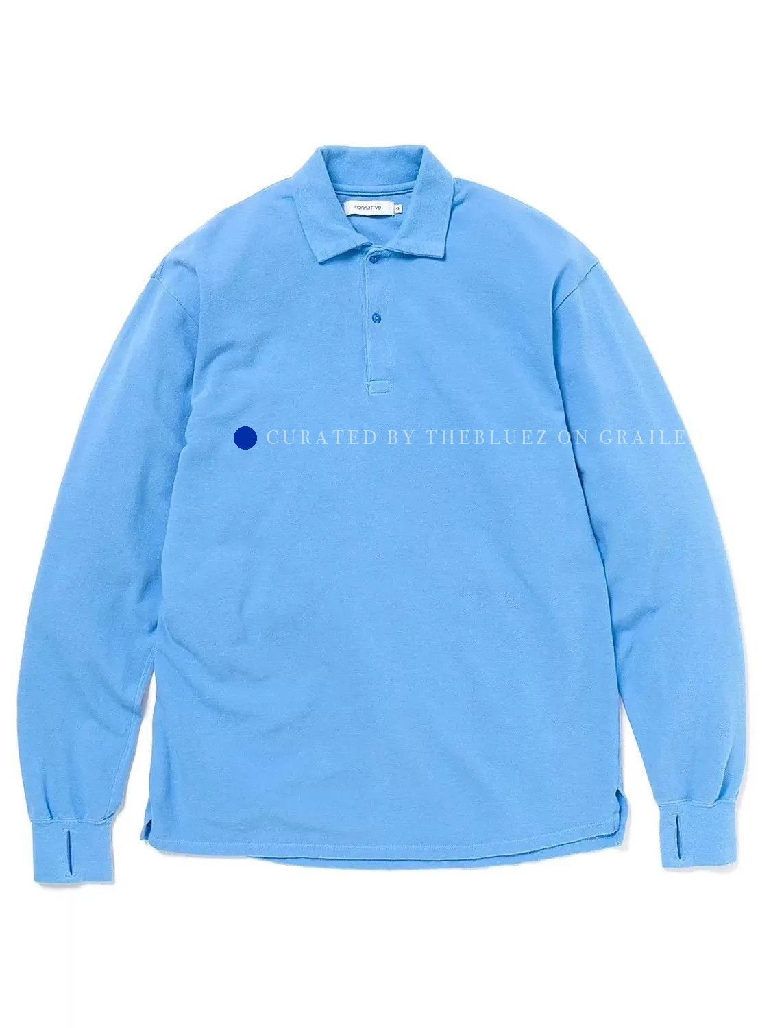 Nonnative Officer Long Sleeve Polo in Sax Blue Size US M / EU 48-50 / 2 - 1 Thumbnail