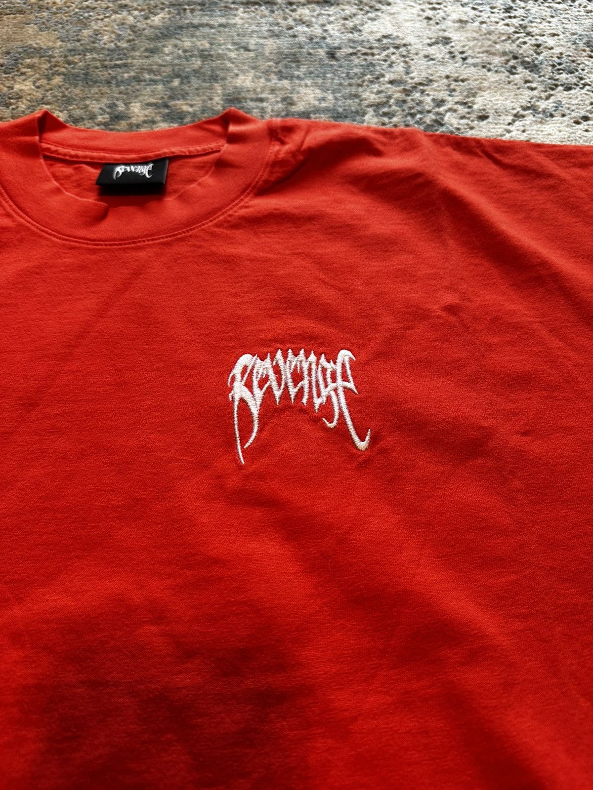 Revenge Revenge Orange Basic Tee Embroidered - XL Size US XL / EU 56 / 4 - 5 Thumbnail