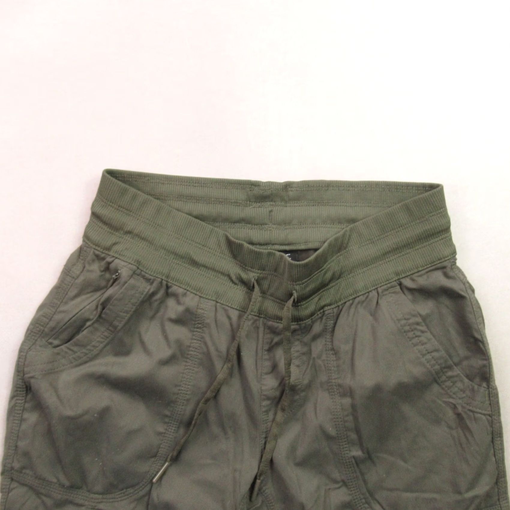 The North Face The North Face Pants Womens Small Straight Leg Pockets Green Chino Drawstring Size 28" / US 6 / IT 42 - 2 Thumbnail