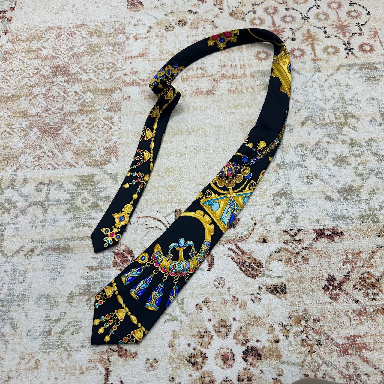 Hermes Luxury Hermes Tie Ties Hermes Paris Streetwear Black Rare Size ONE SIZE - 1 Thumbnail