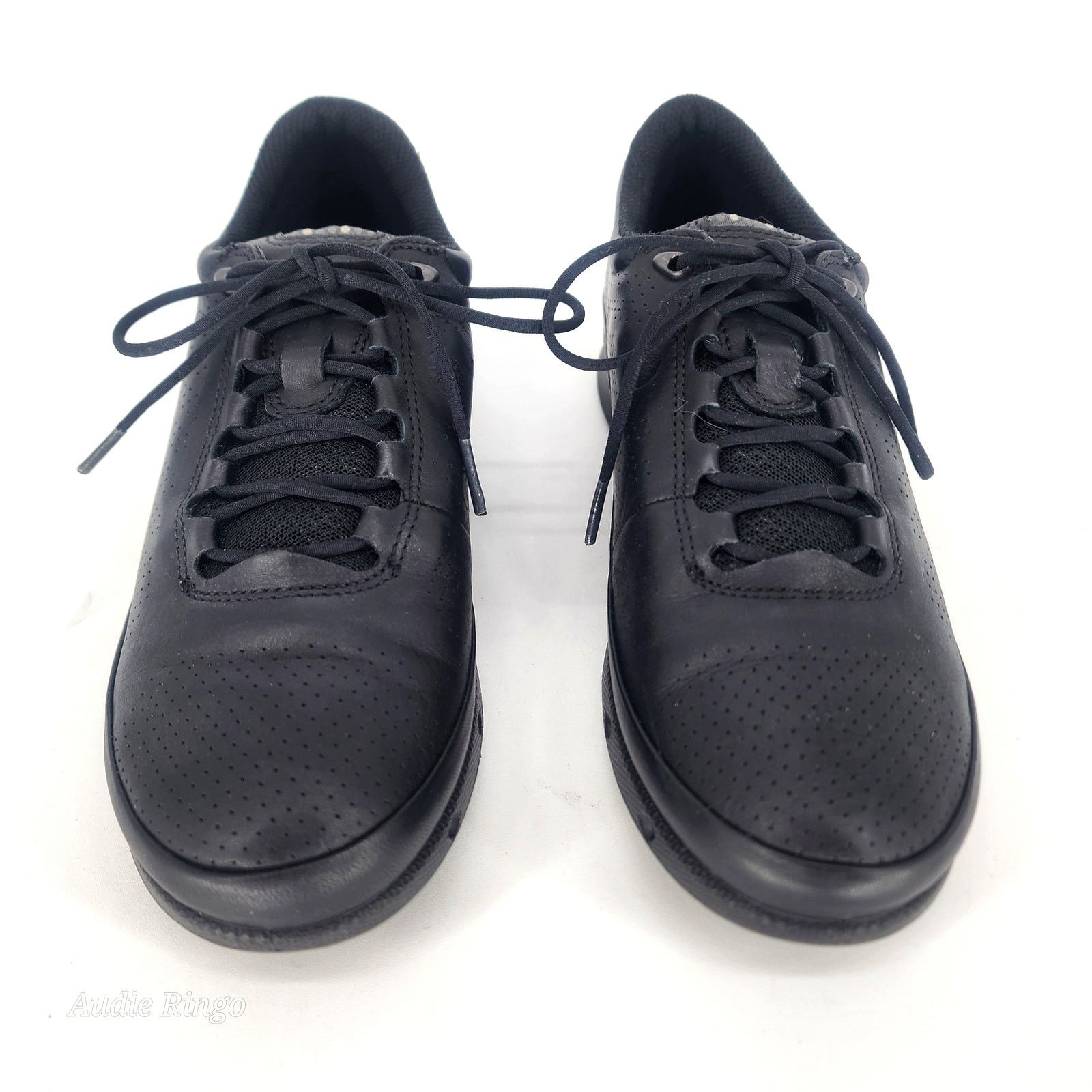 Ecco ECCO Black Leather Lace-Up Comfort Walking Shoes EU 37 US 6 Size US 6 / IT 36 - 2 Thumbnail