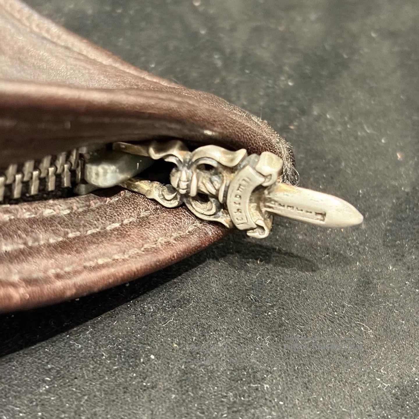 Chrome Hearts Chrome Hearts Brown Leather Coin Purse. Size ONE SIZE - 3 Thumbnail