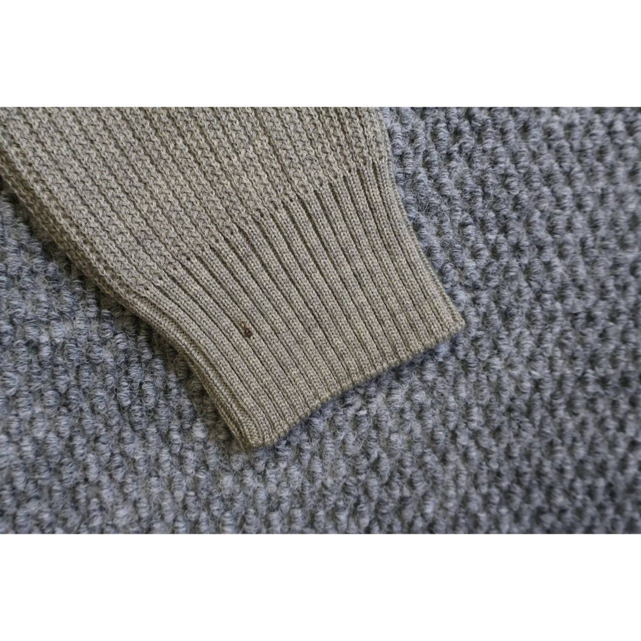 Vintage VTG Paul Fortica Wool Zip Cardigan Sweater Gray Suede Size US M / EU 48-50 / 2 - 9 Thumbnail