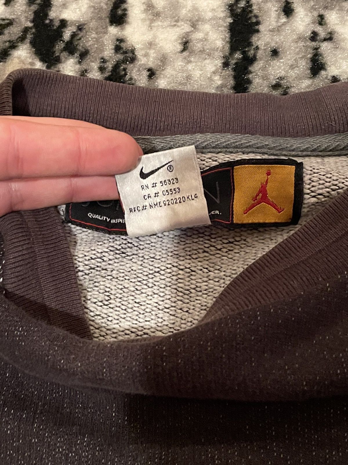 Jordan Brand × Nike × Vintage Sweater Jordan Vintage Crazy Fit Streetwear 80s Big Logo Size US L / EU 52-54 / 3 - 10 Thumbnail