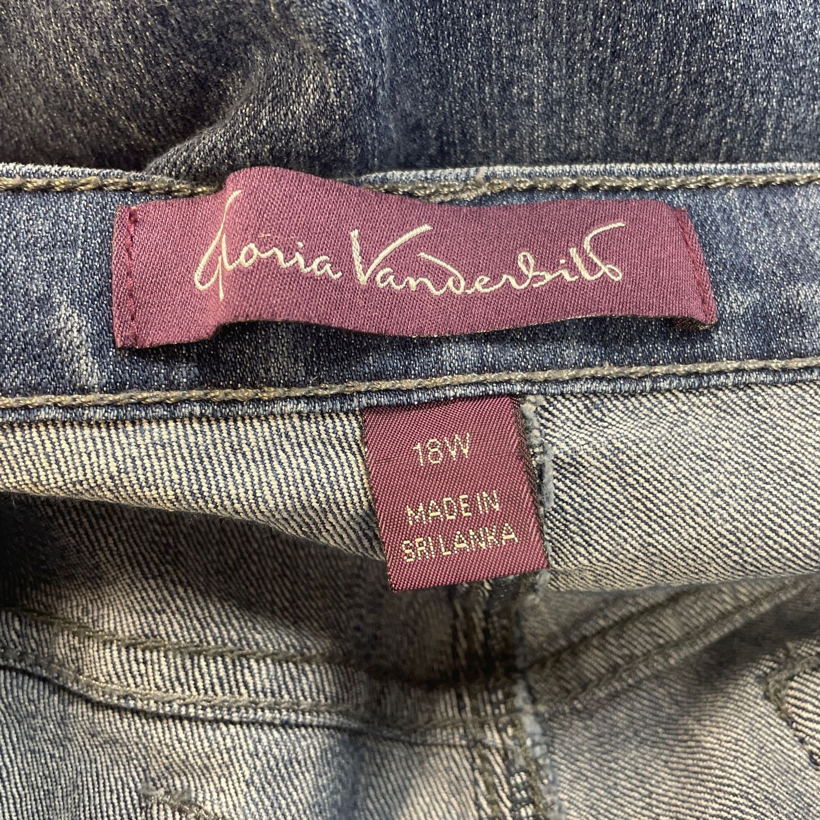 Gloria Vanderbilt Gloria Vanderbilt 18W Cotton Straight Leg Denim Jeans Size 38" / US 16 / IT 52 - 4 Thumbnail